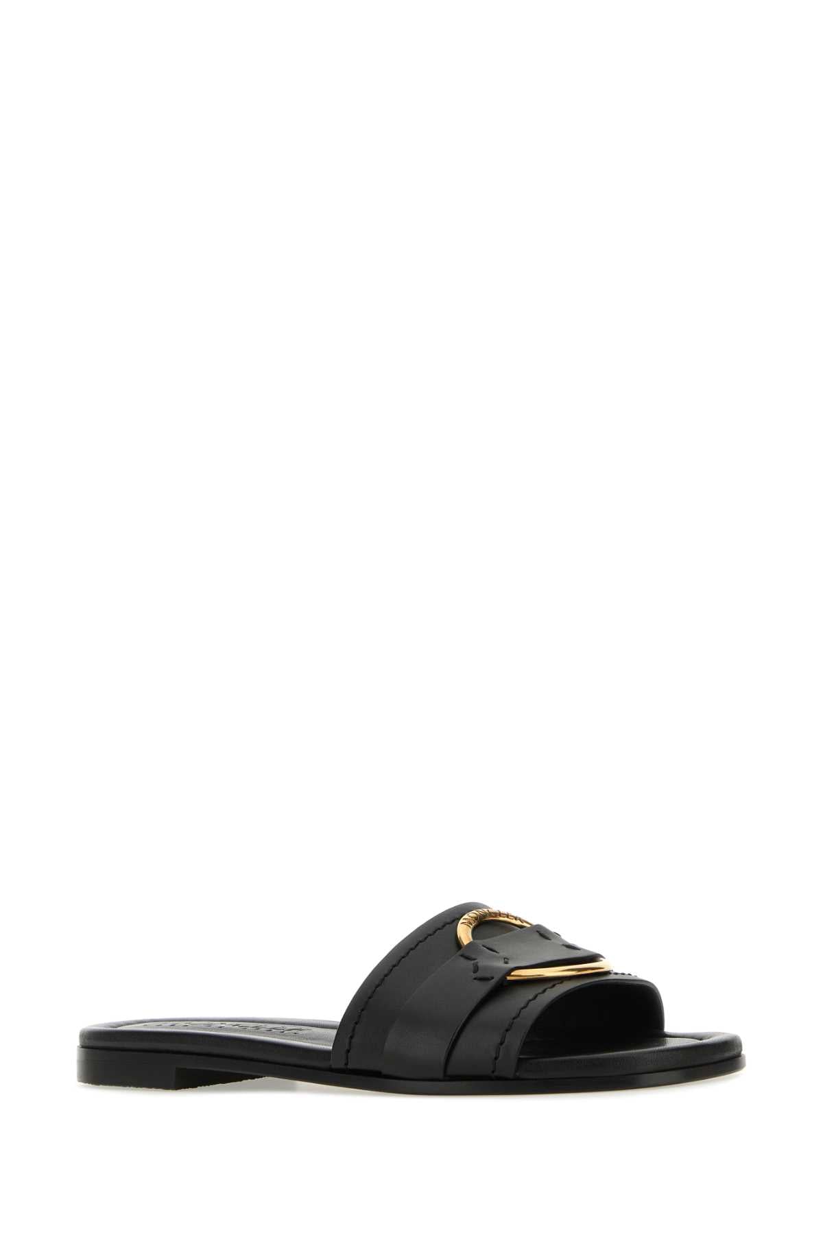 MONCLER Chic Leather Bell Slippers