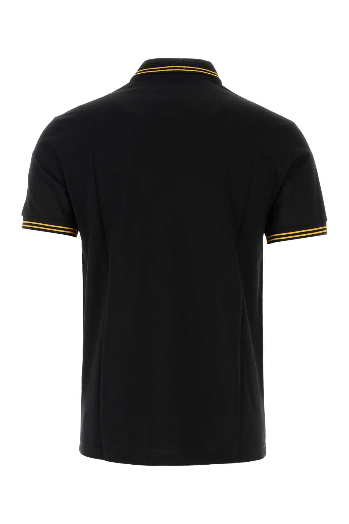 VERSACE Classic Fit Cotton Piqué Polo for Men