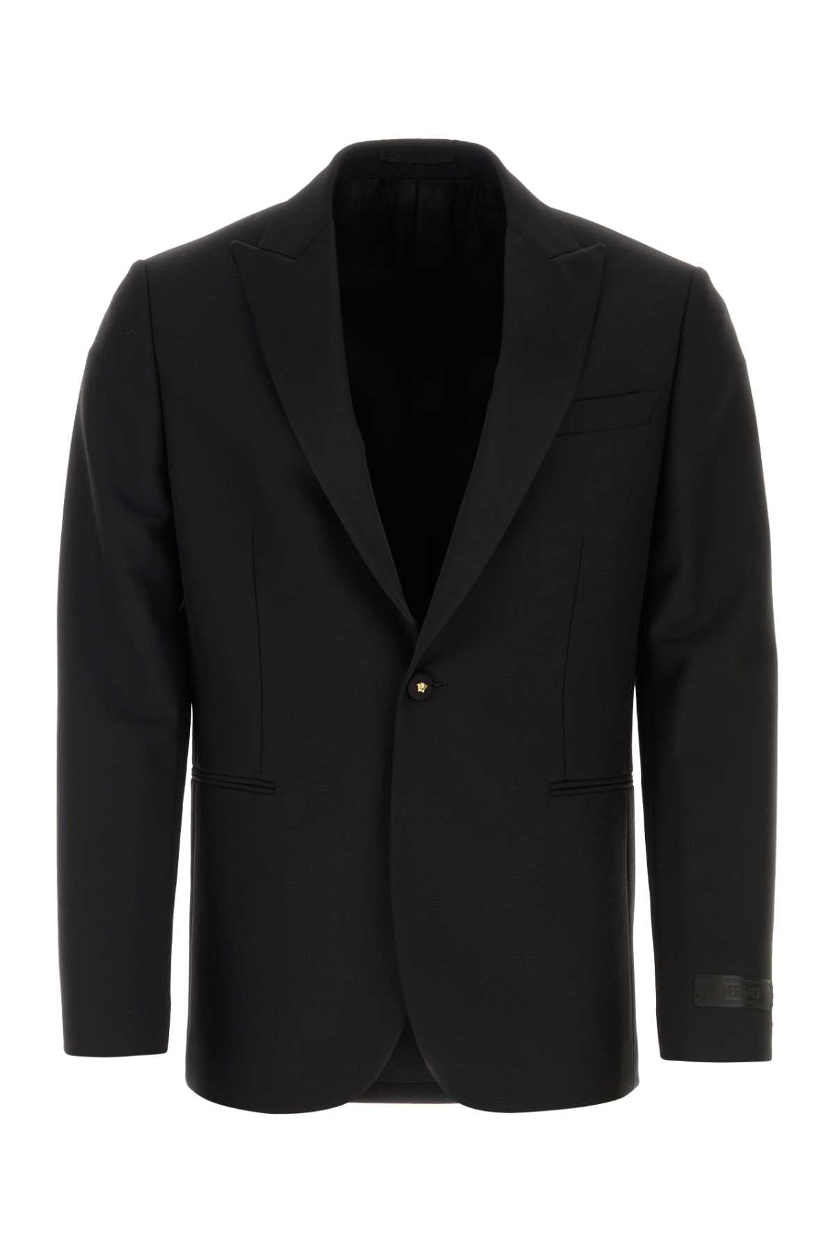 VERSACE Sophisticated Wool Blend Blazer for Man - Perfect for Fall 2024