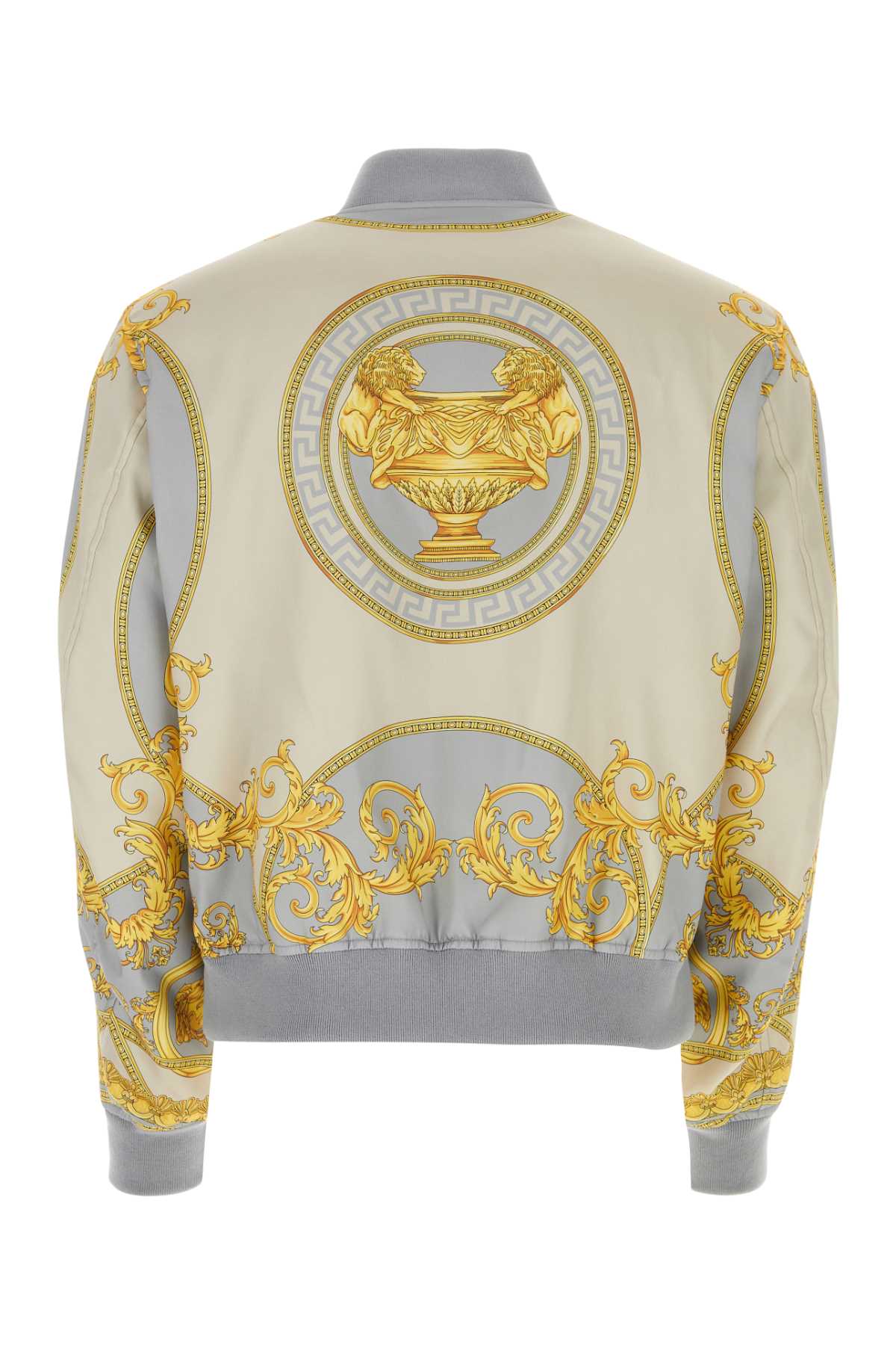 VERSACE Printed Polyester Bomber Jacket for Men