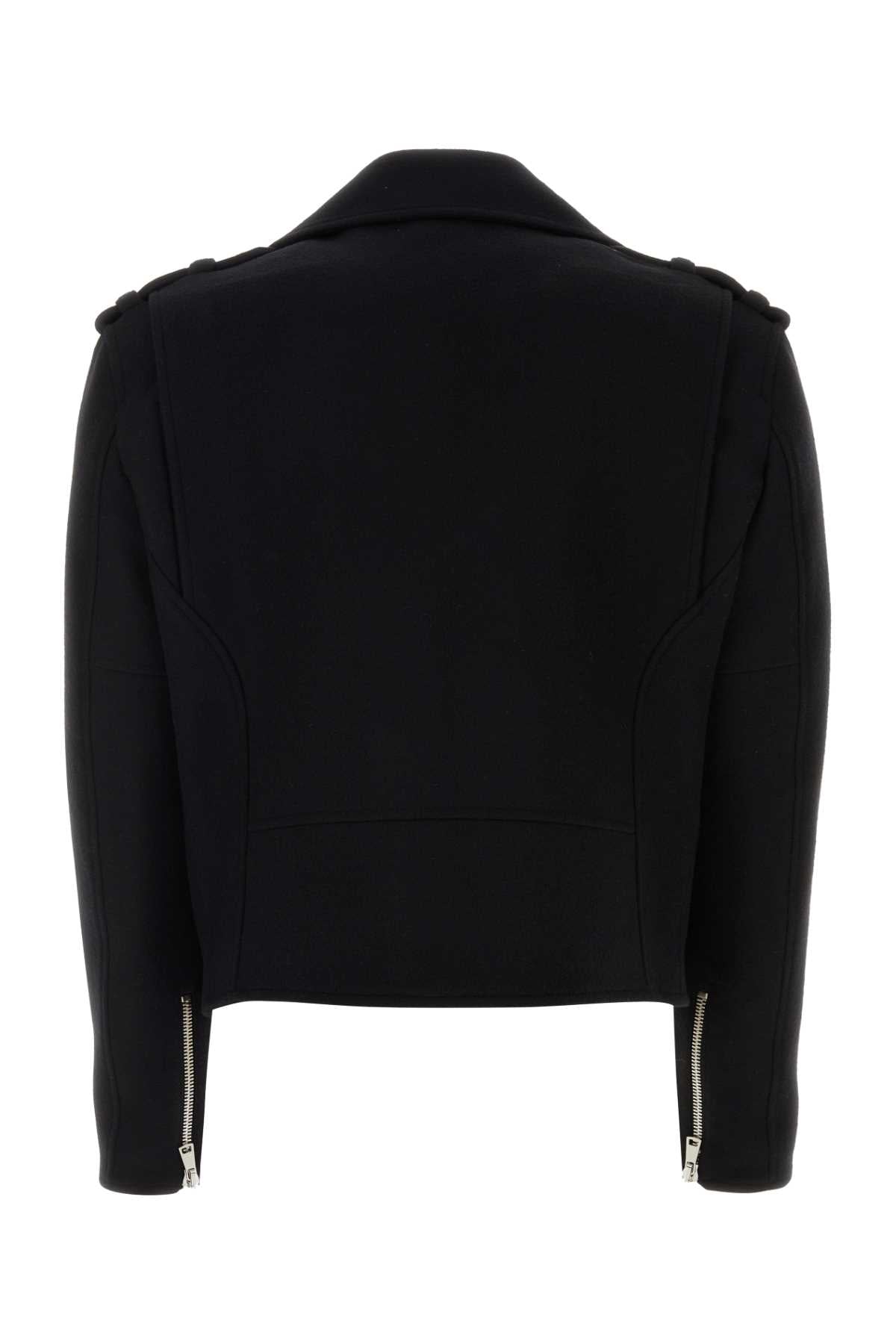 BALMAIN Slim Fit Felt Jacket for Men