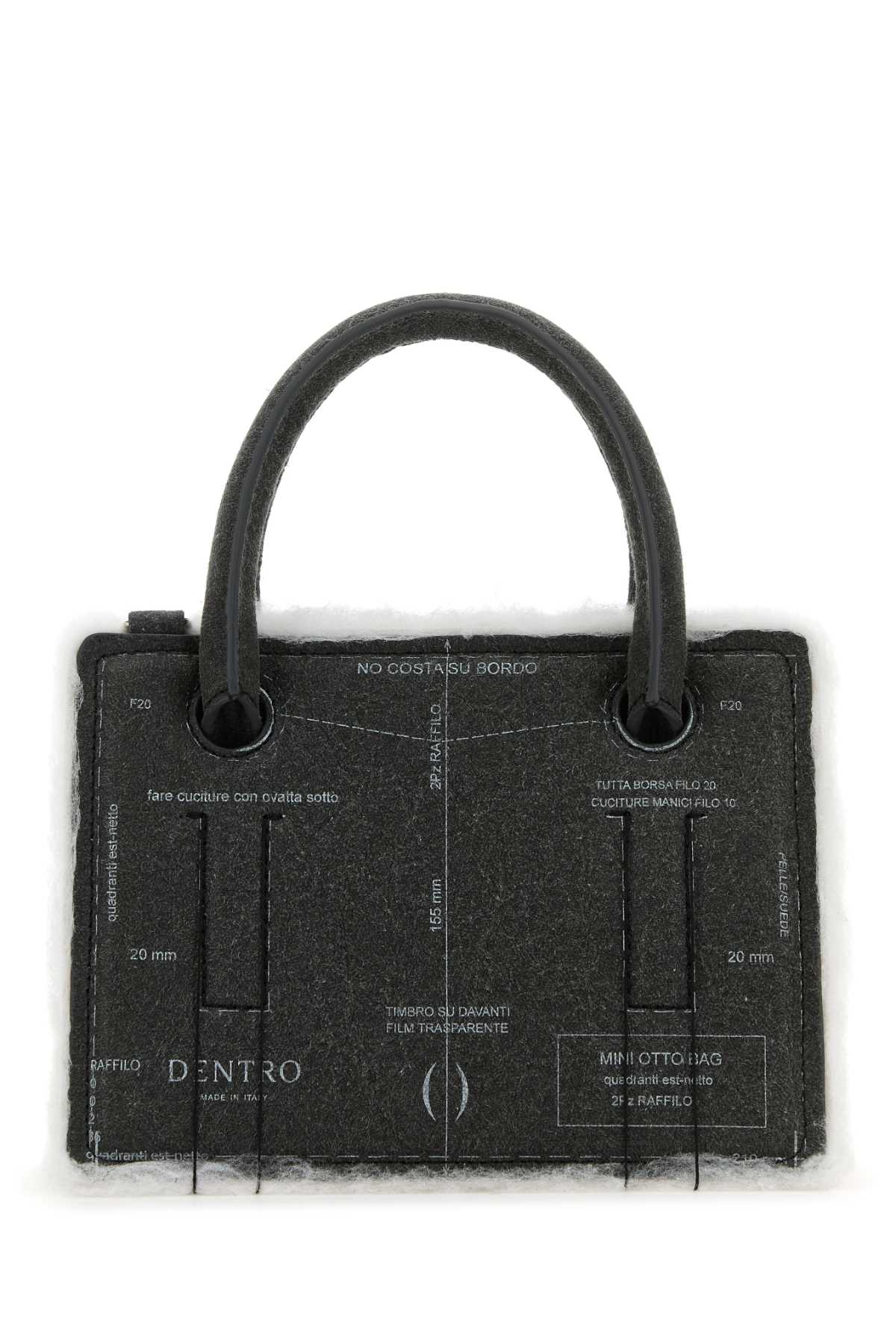 DENTRO Mini Leather Otto Handbag (21 cm x 16 cm x 11 cm)