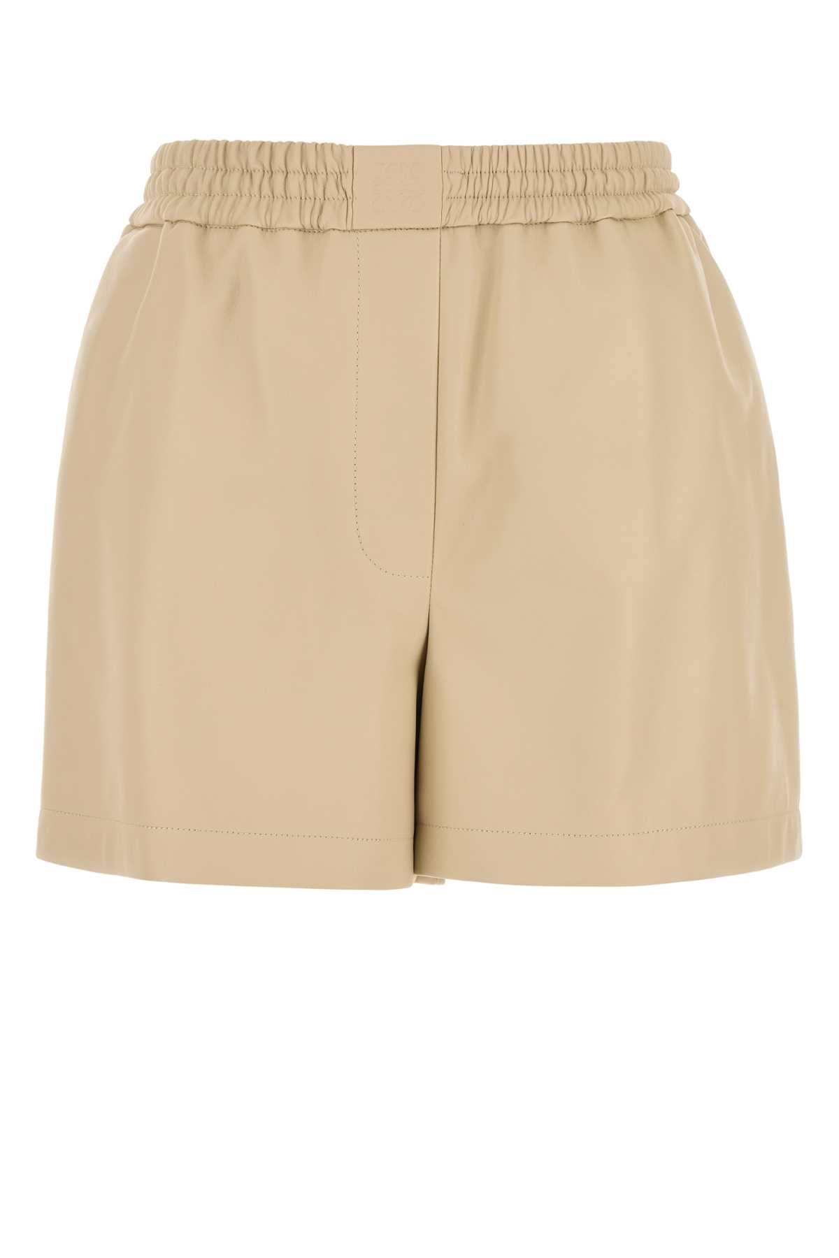 LOEWE Mini Leather Shorts