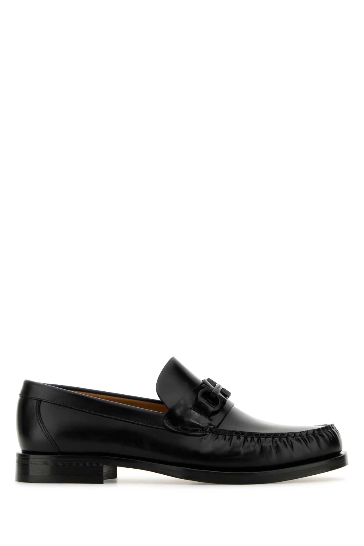 Ferragamo Classic Leather Fort Loafers for Men