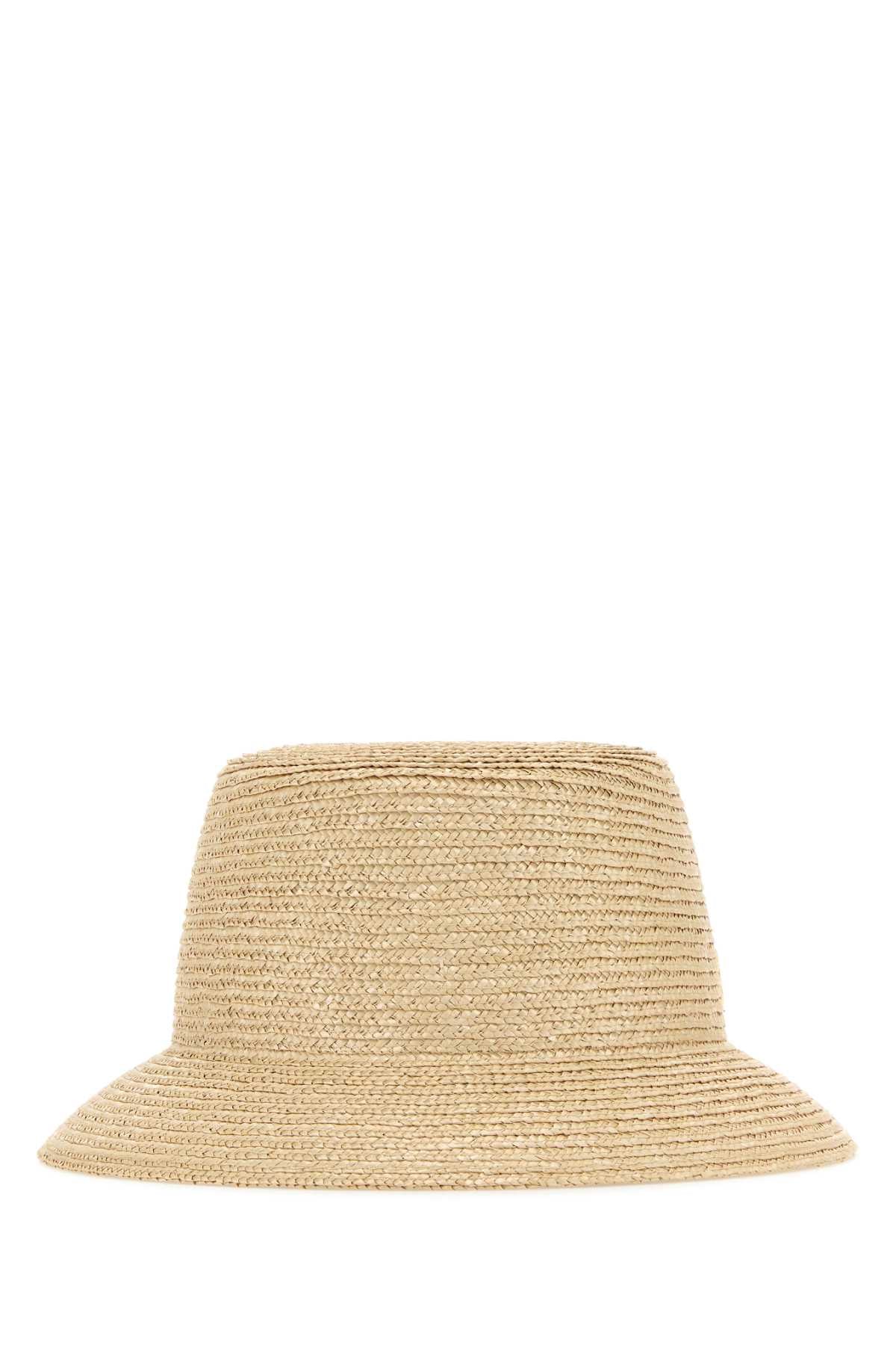 SAINT LAURENT Raffia Fedora Hat for Women