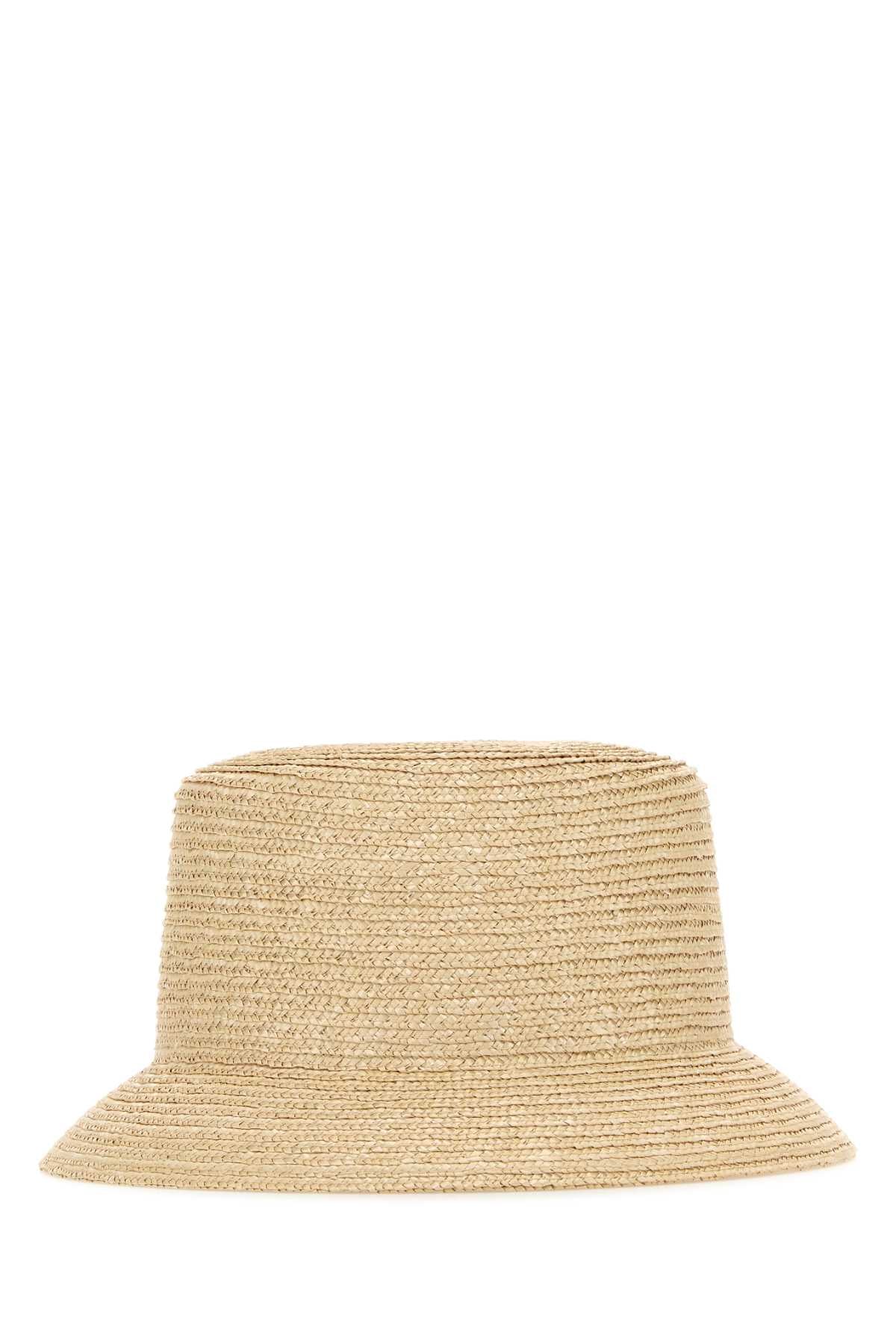 SAINT LAURENT Raffia Fedora Hat for Women