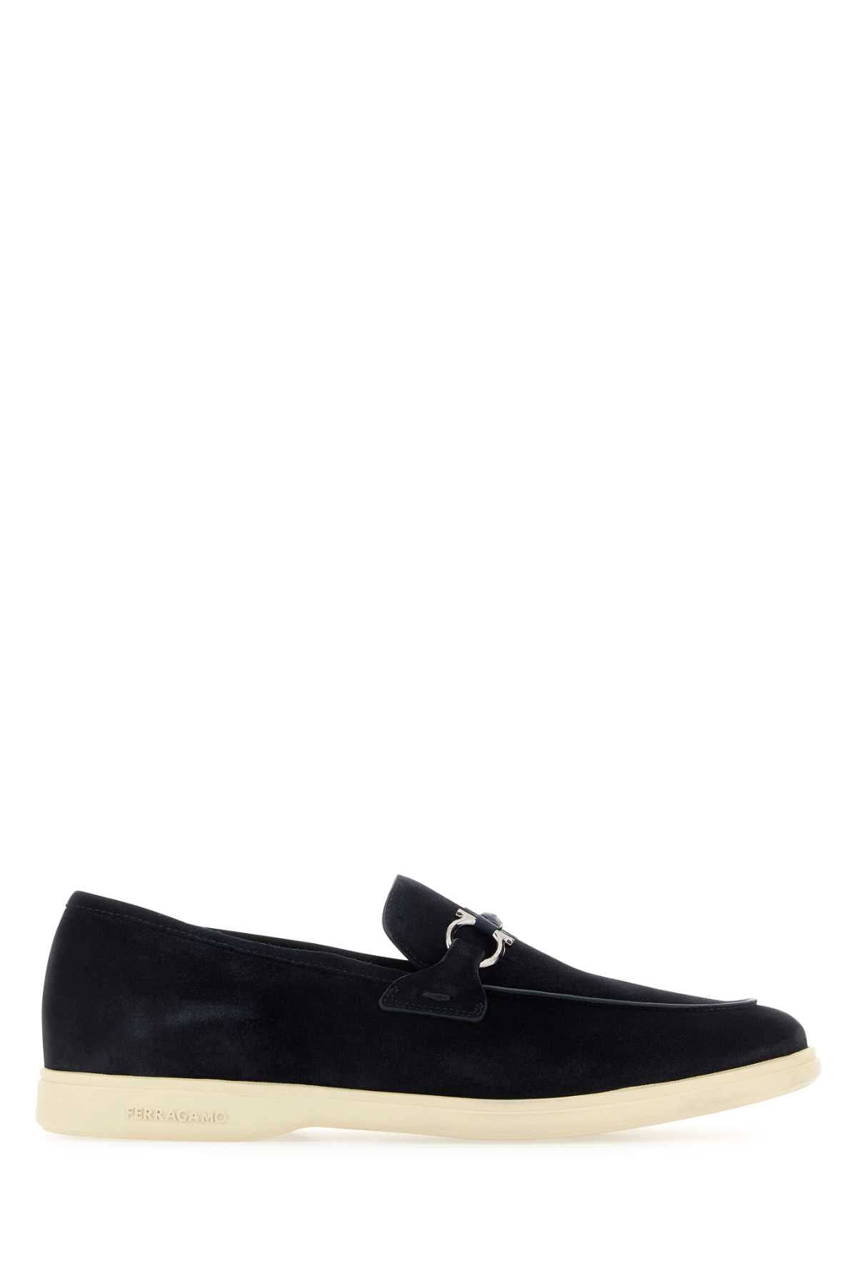 Ferragamo Premium Suede Cosimo Loafers for Men