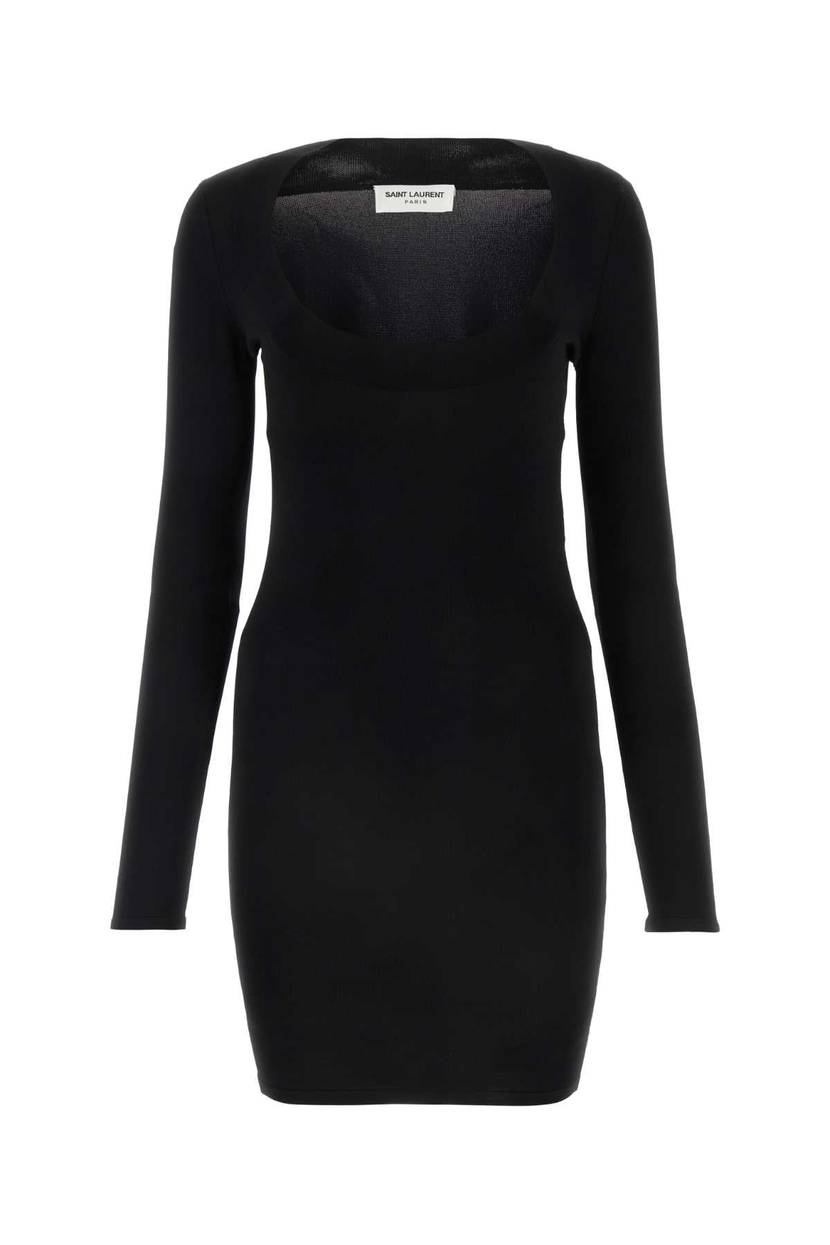 SAINT LAURENT Stretch Viscose Blend Mini Dress for Women