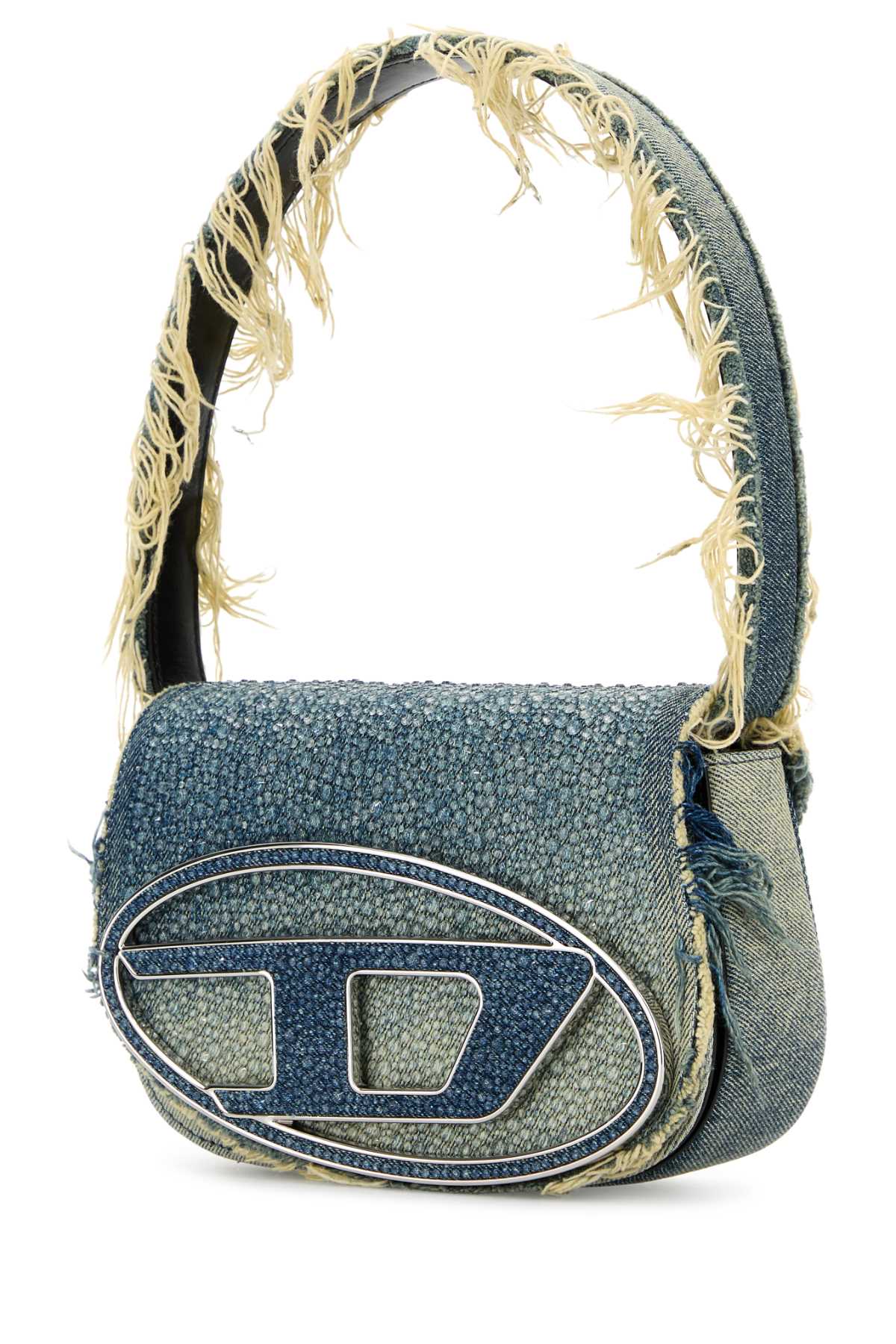 DIESEL Embellished Denim Mini Shoulder Handbag