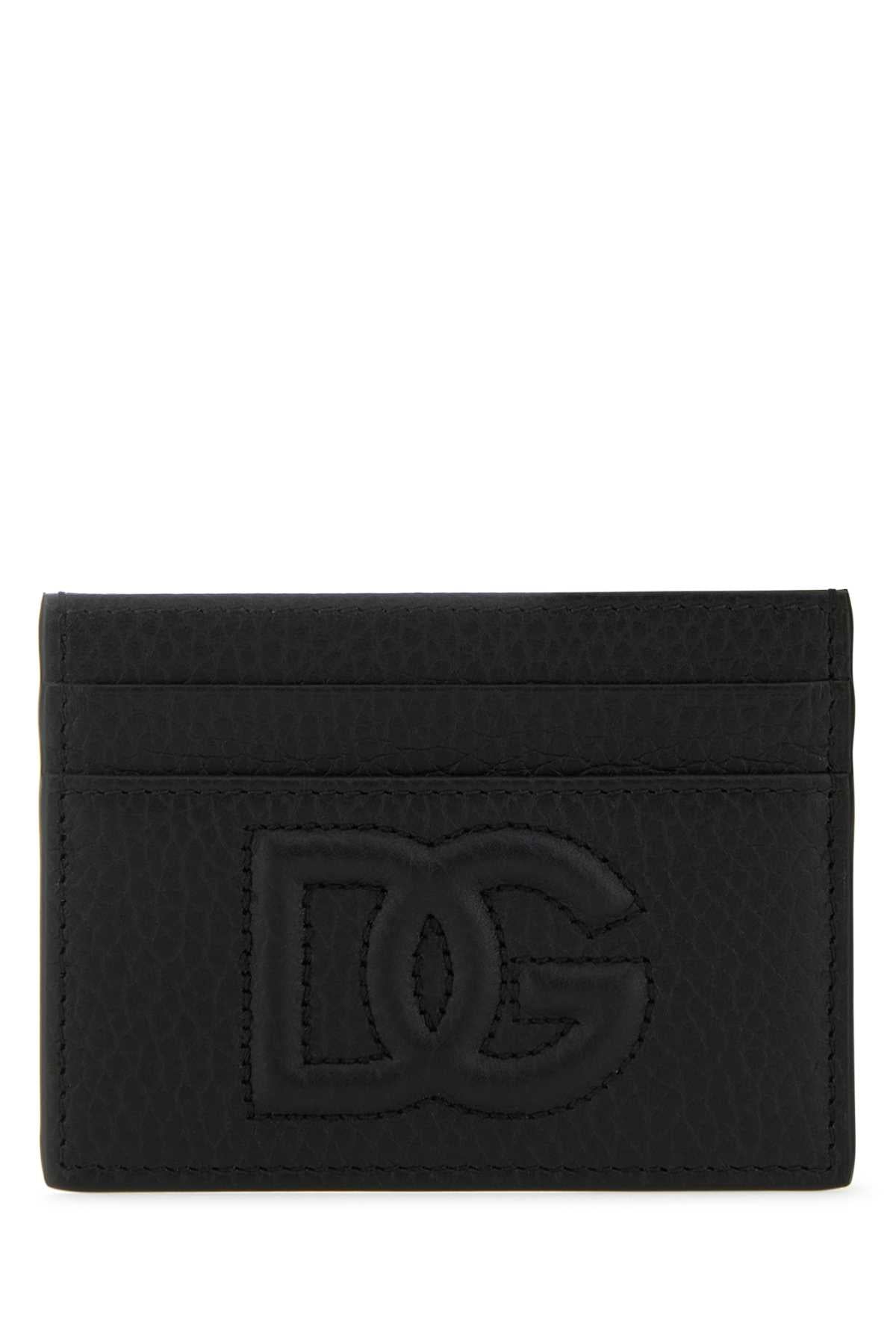 DOLCE & GABBANA Mini Leather Card Holder - Perfect for Men