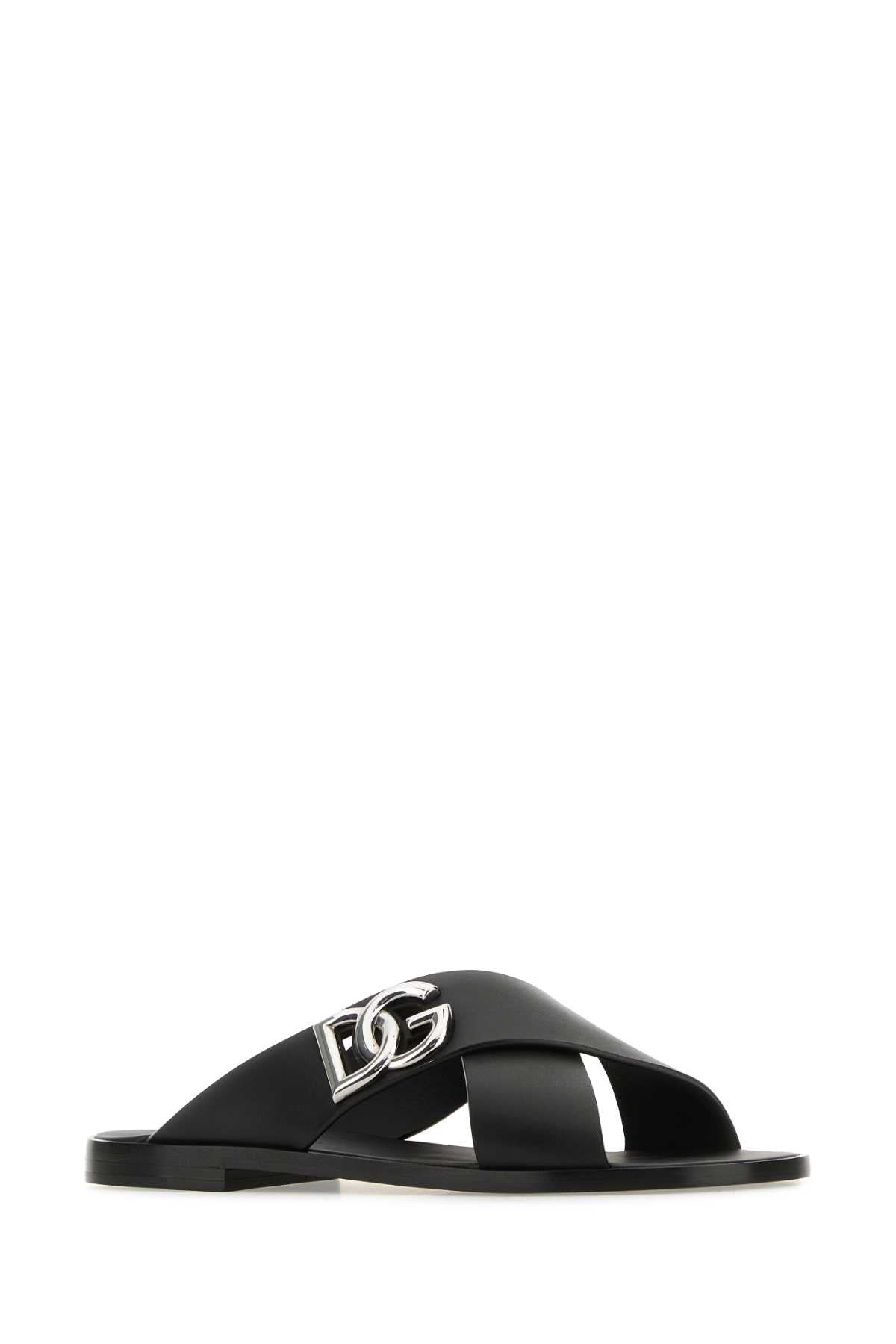 DOLCE & GABBANA Luxury Leather Slippers for Men