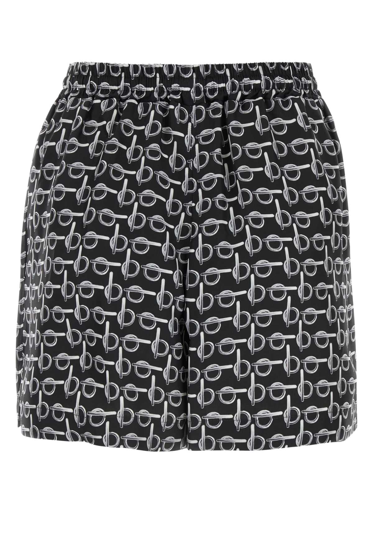 BURBERRY Silk Printed Mini Shorts