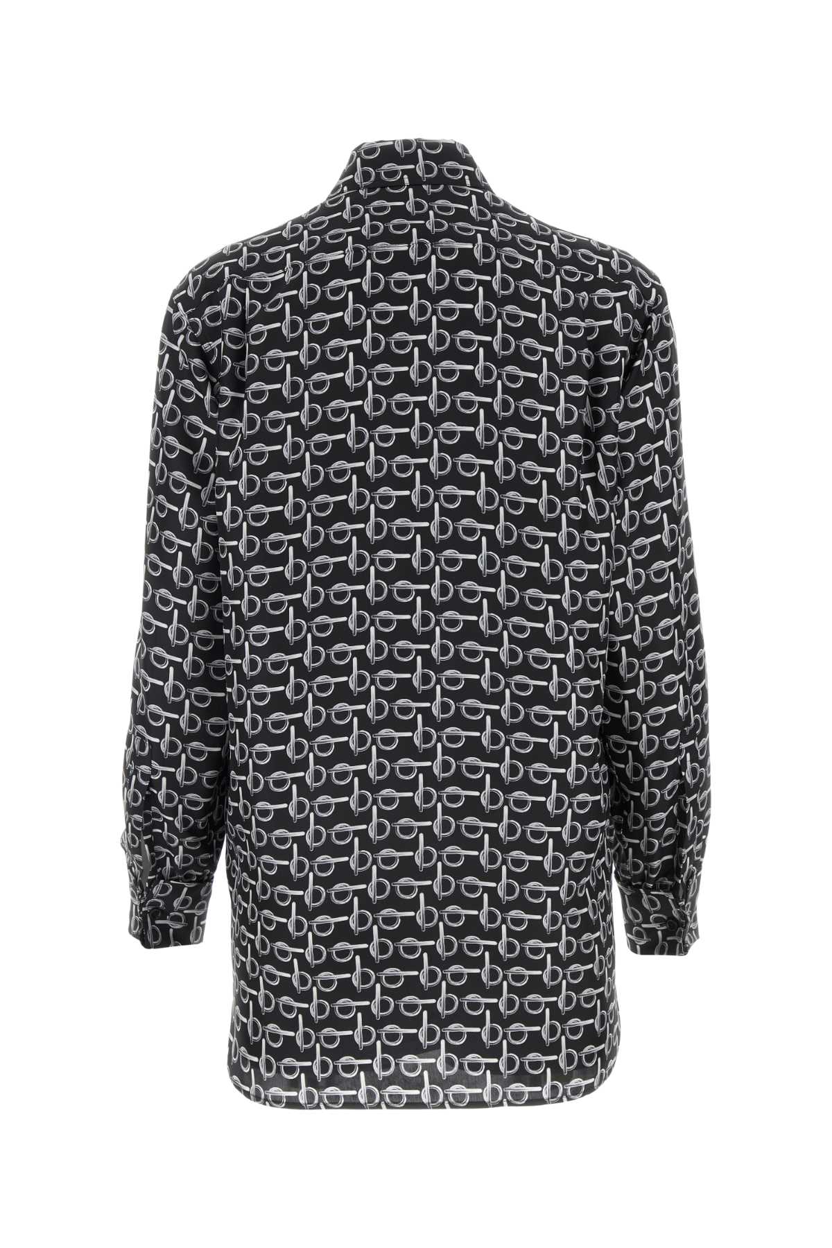 BURBERRY Elegant Printed Silk Shirt for Women