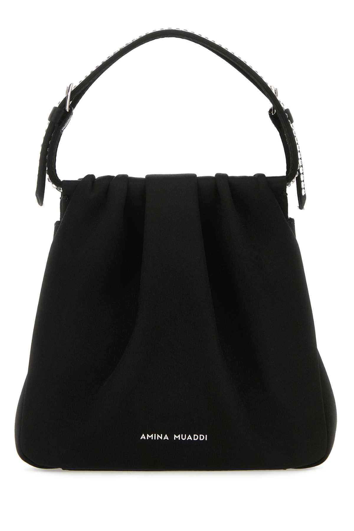 AMINA MUADDI Mini Satin Crystal Handbag - 17 cm x 16.5 cm