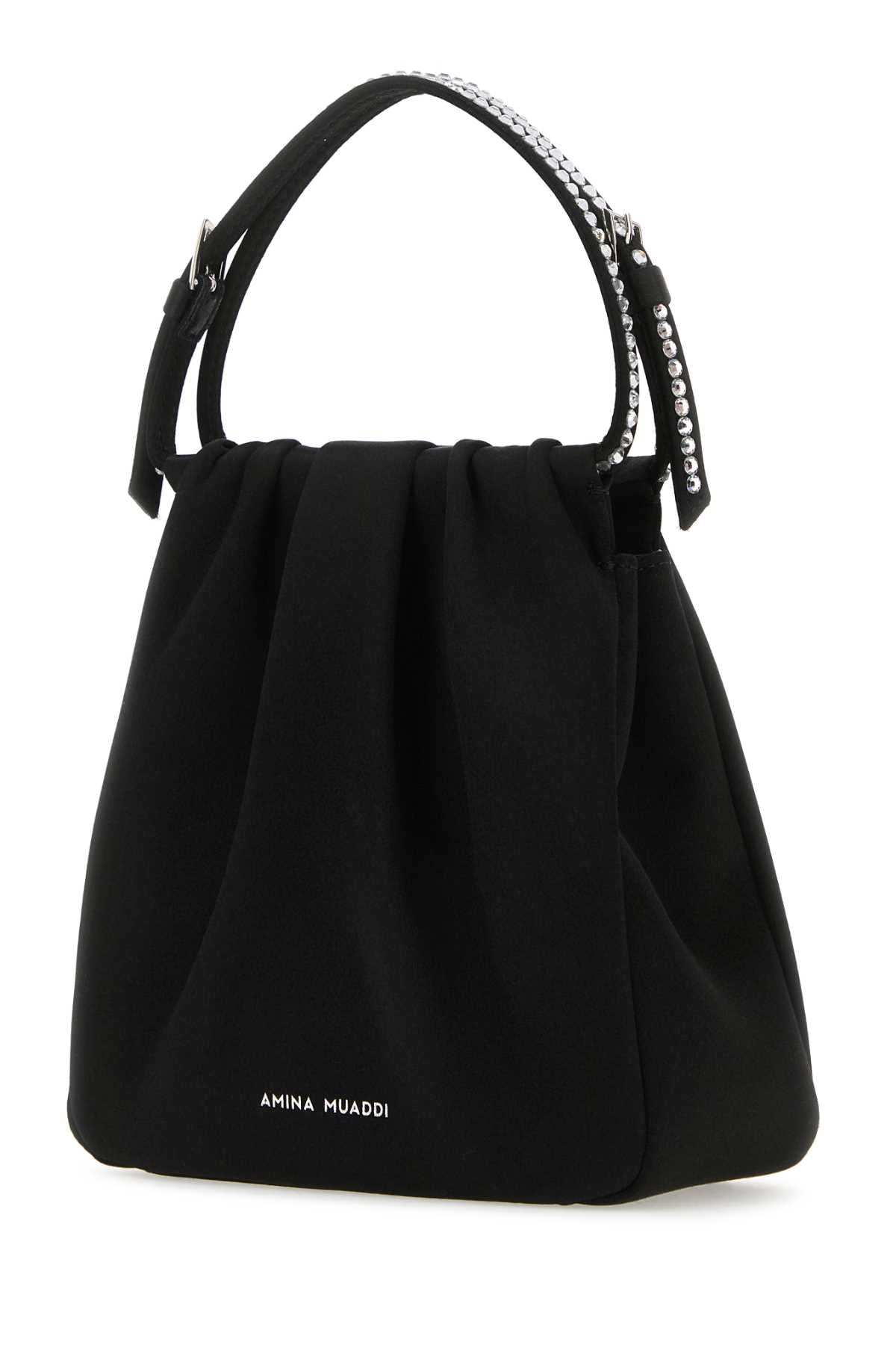 AMINA MUADDI Mini Satin Crystal Handbag - 17 cm x 16.5 cm