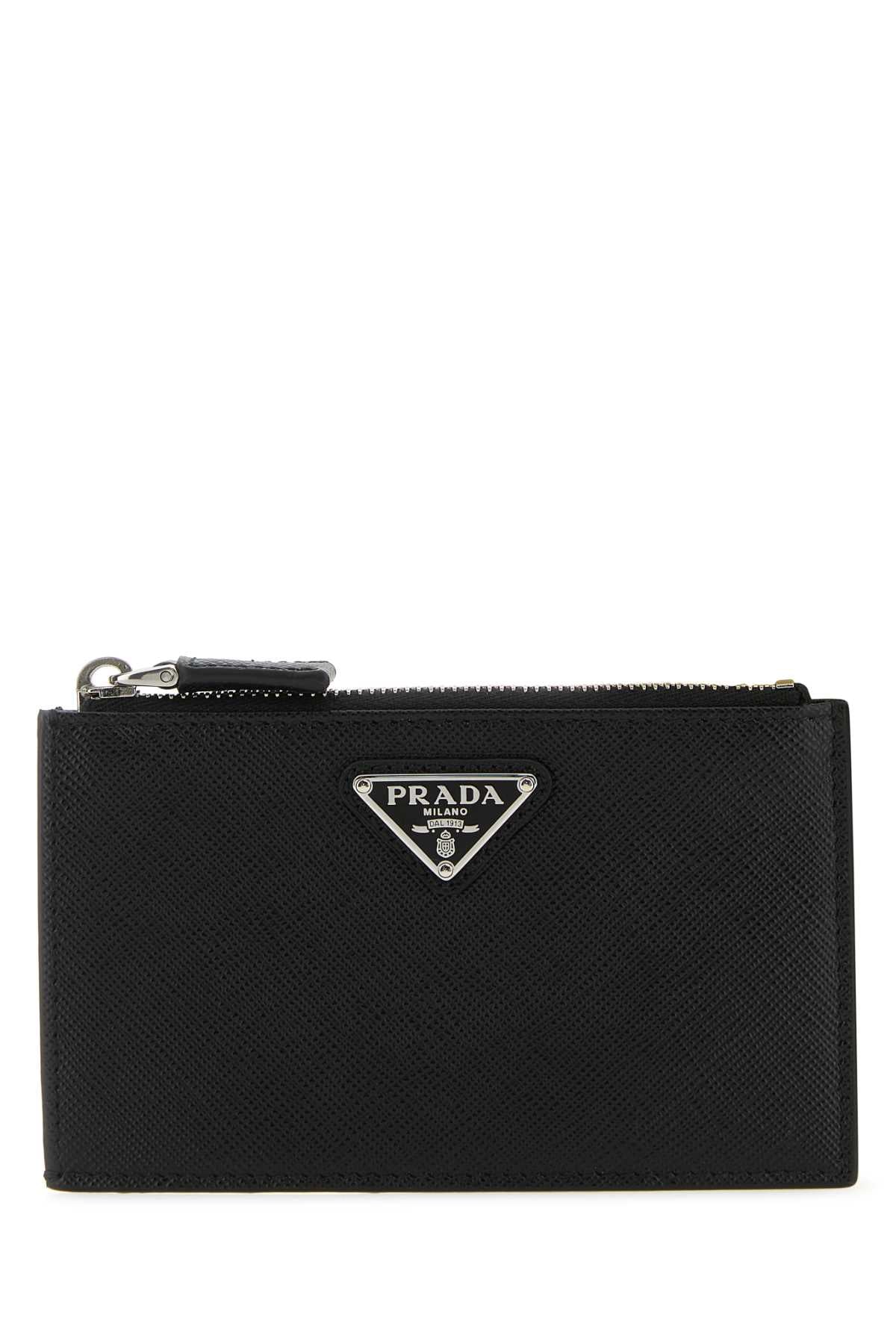 PRADA Mini Leather Card Holder