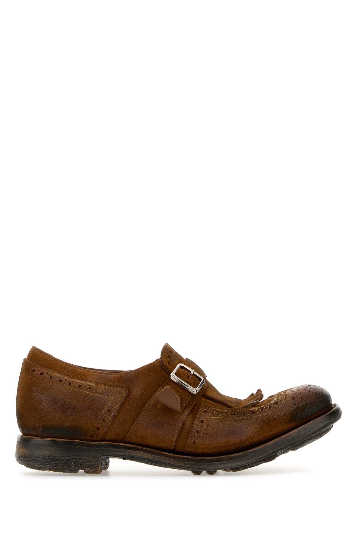 CHURCH'S Elegant Suede Monk Strap Shoes for Women - Shanghai Style