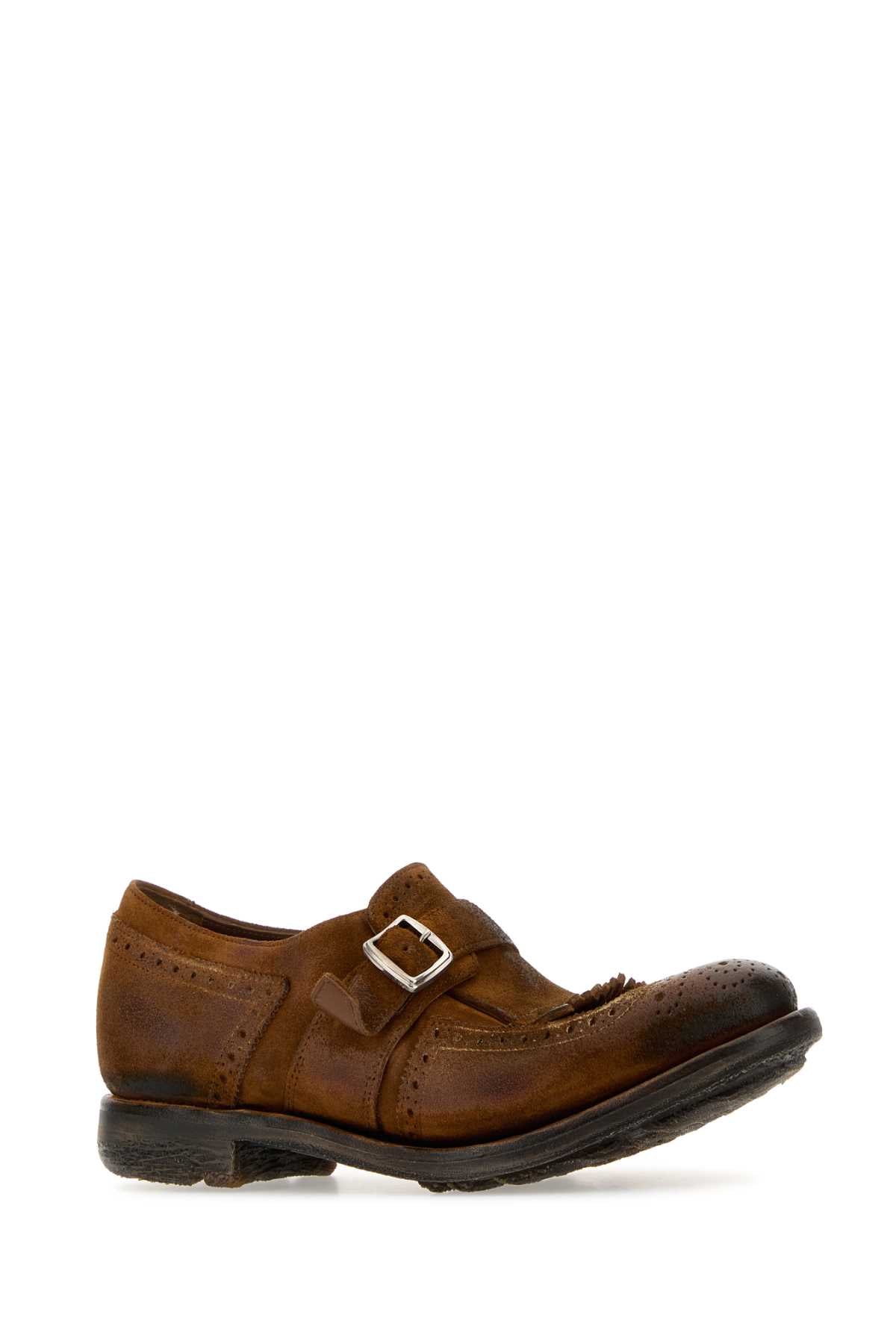 CHURCH'S Elegant Suede Monk Strap Shoes for Women - Shanghai Style