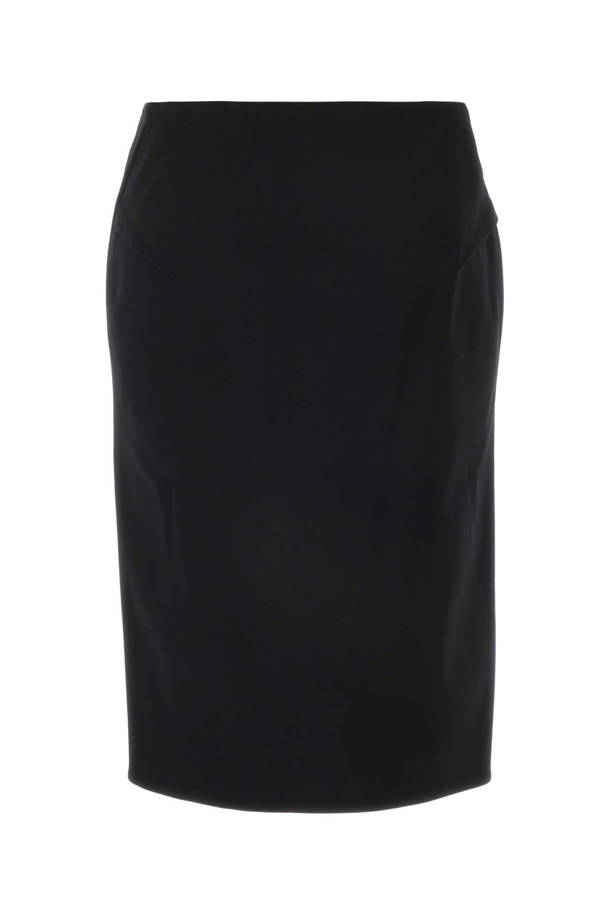 VERSACE Stretch Wool Skirt