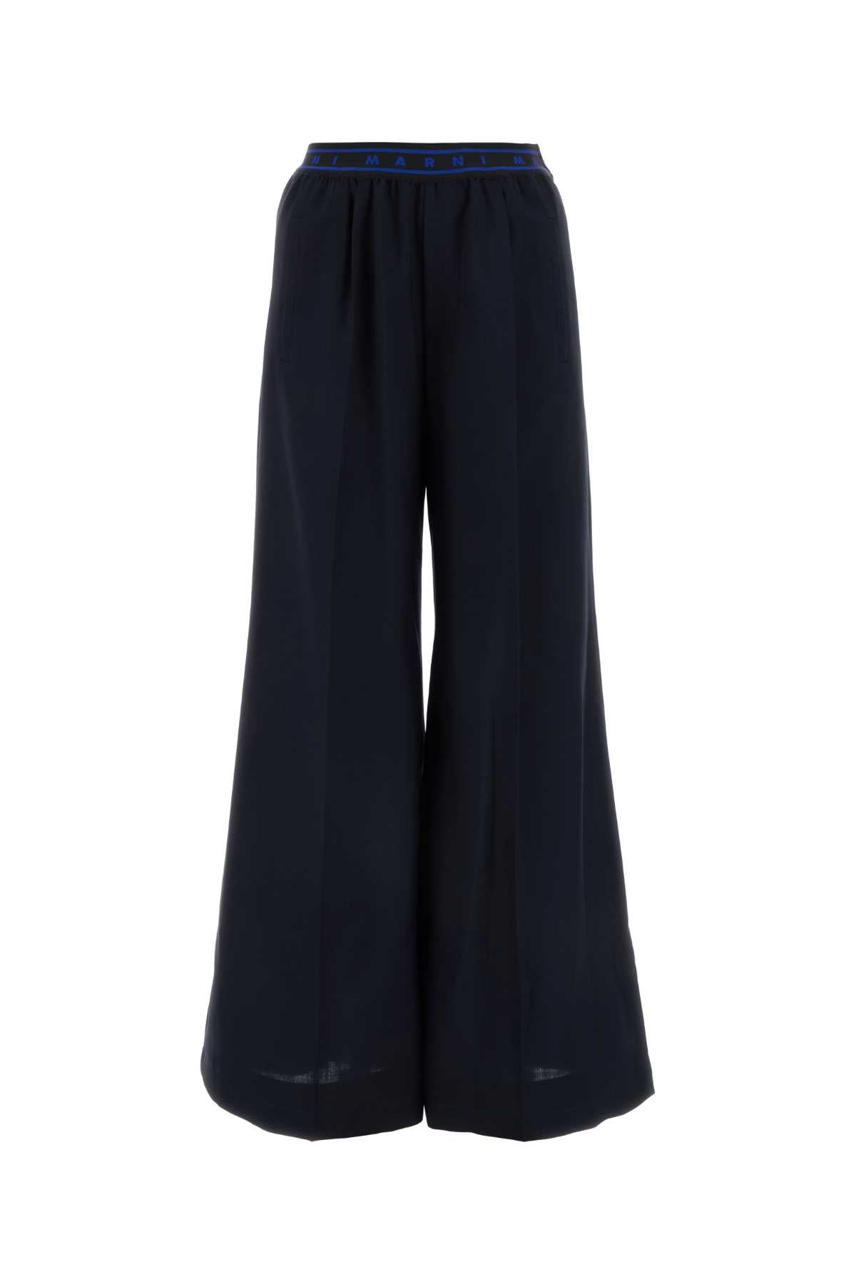 MARNI Wide-Leg Wool Pants for Modern Women