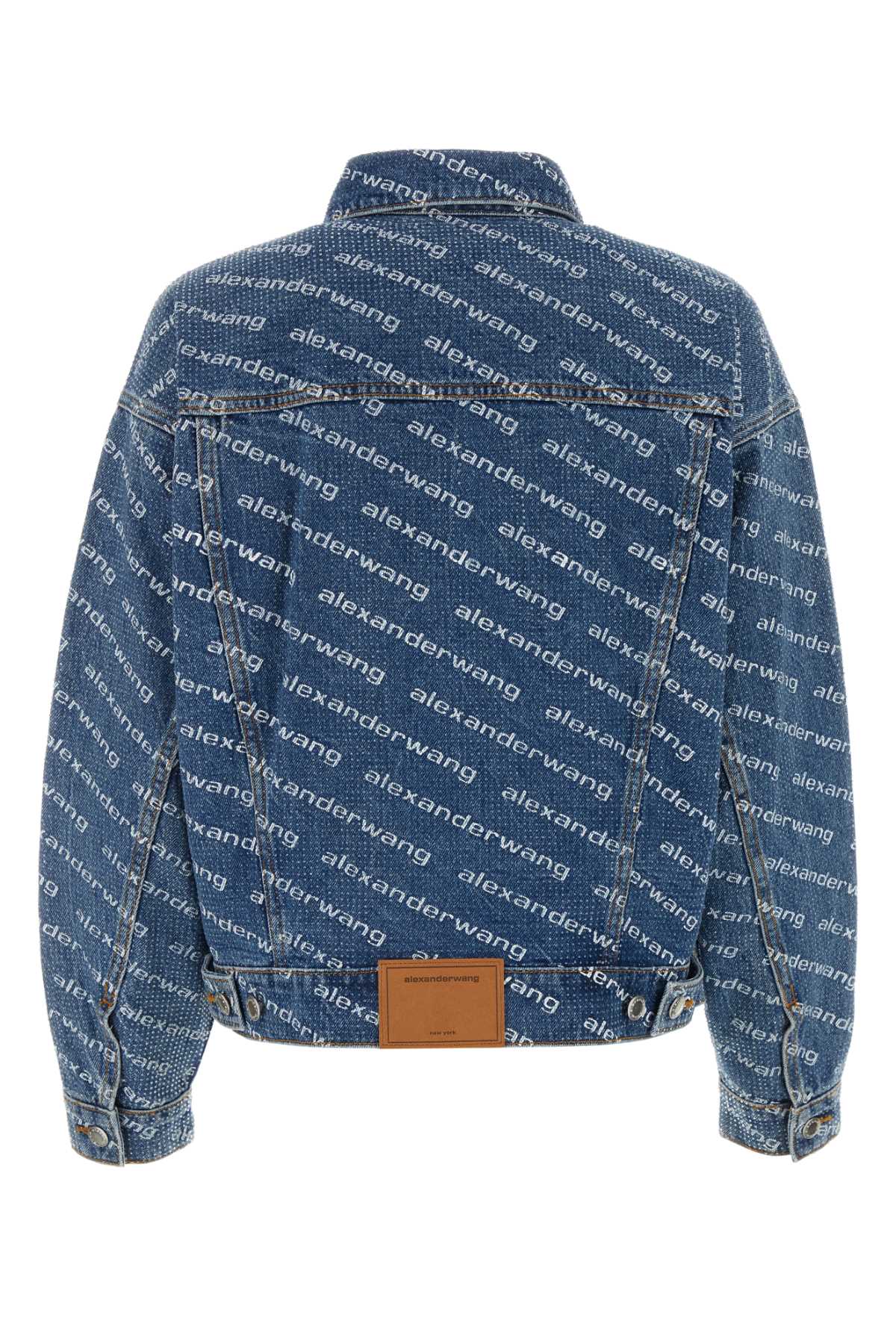 ALEXANDER WANG Oversized Printed Denim Jacket for Women