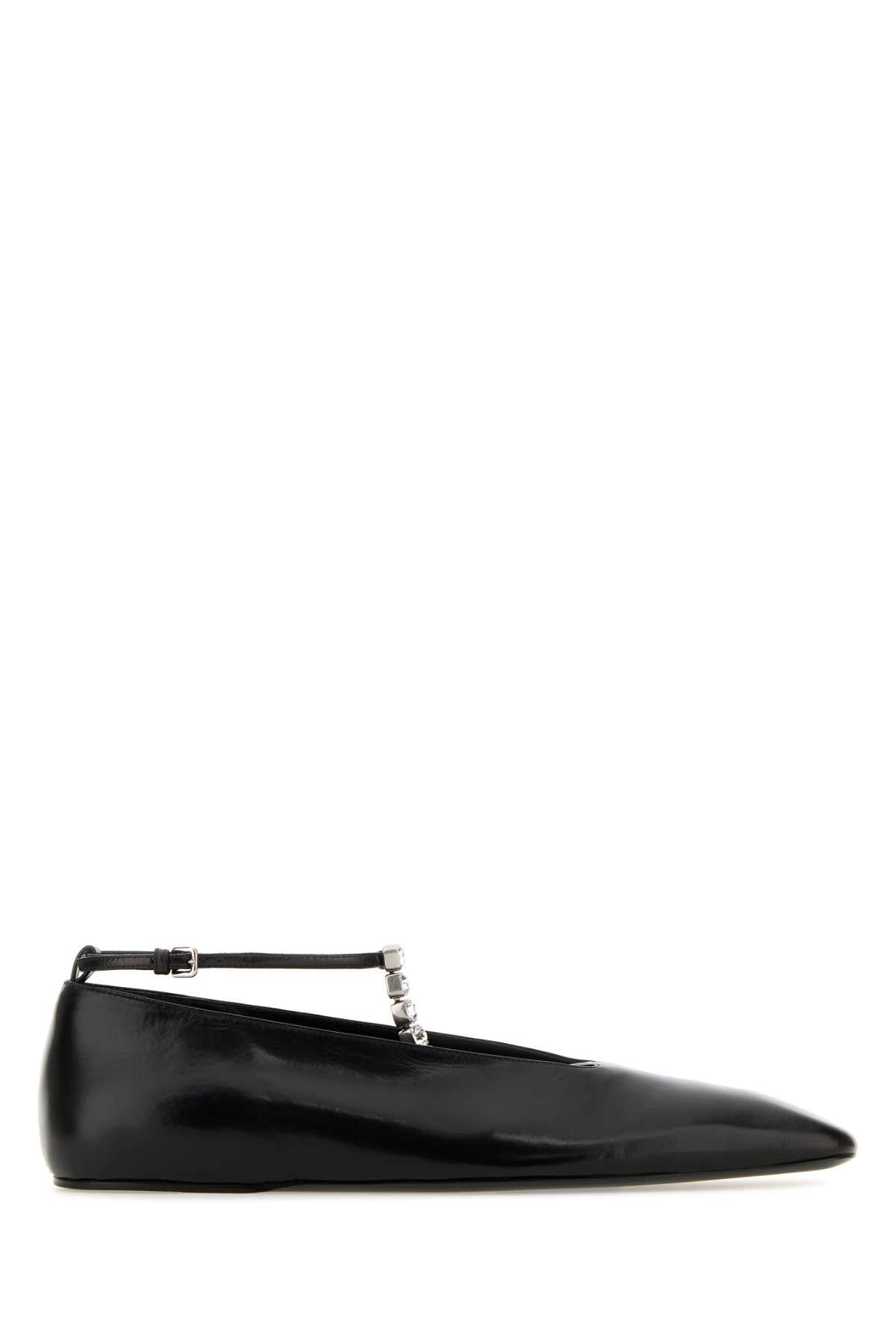 JIL SANDER Elegant Leather Ballerinas for Women