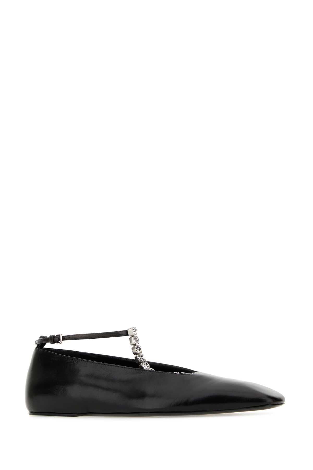 JIL SANDER Elegant Leather Ballerinas for Women