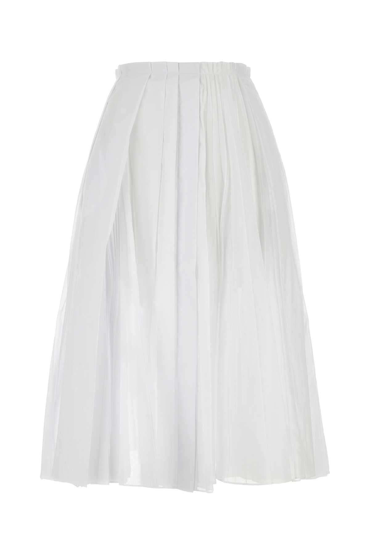 JIL SANDER Elegant Organdy Skirt for Women