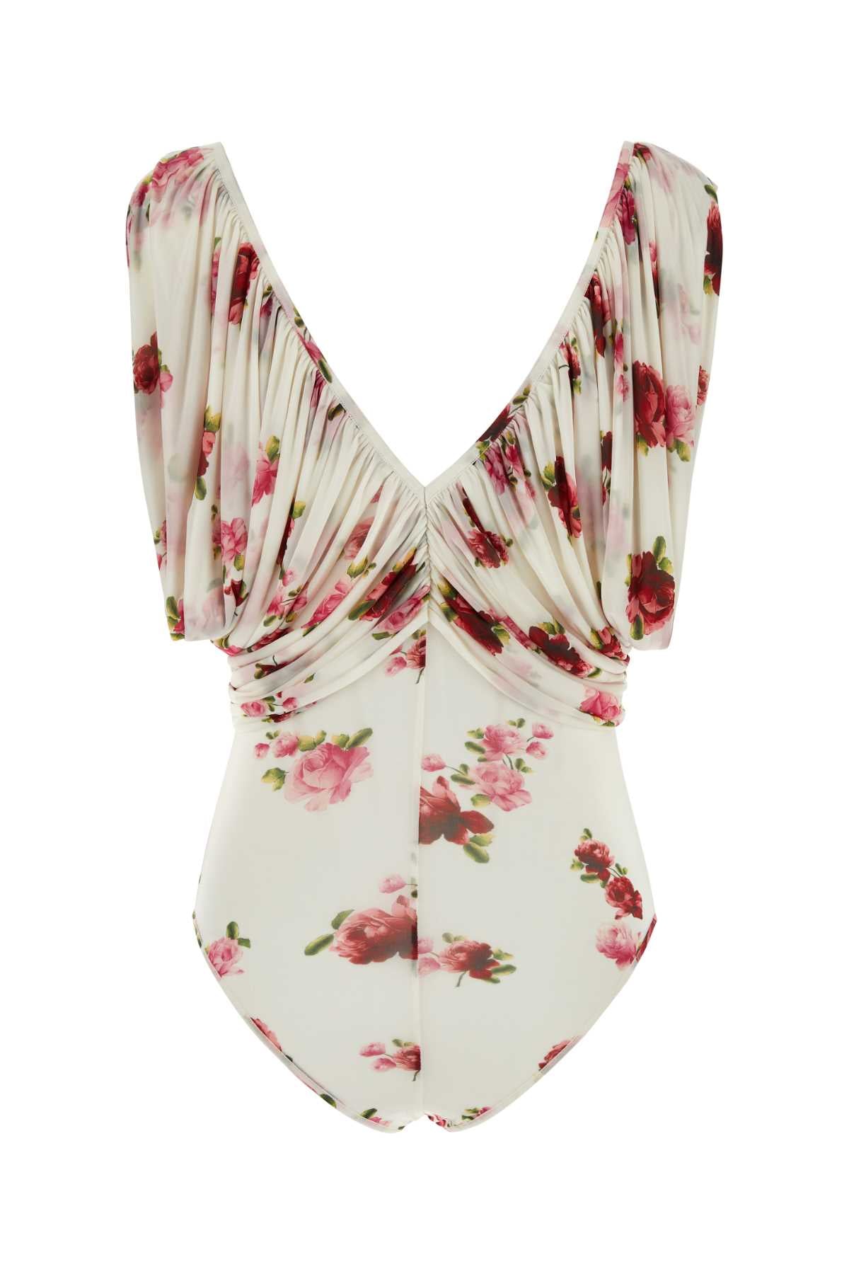 MAGDA BUTRYM Floral Printed T-Shirt Bodysuit for Women