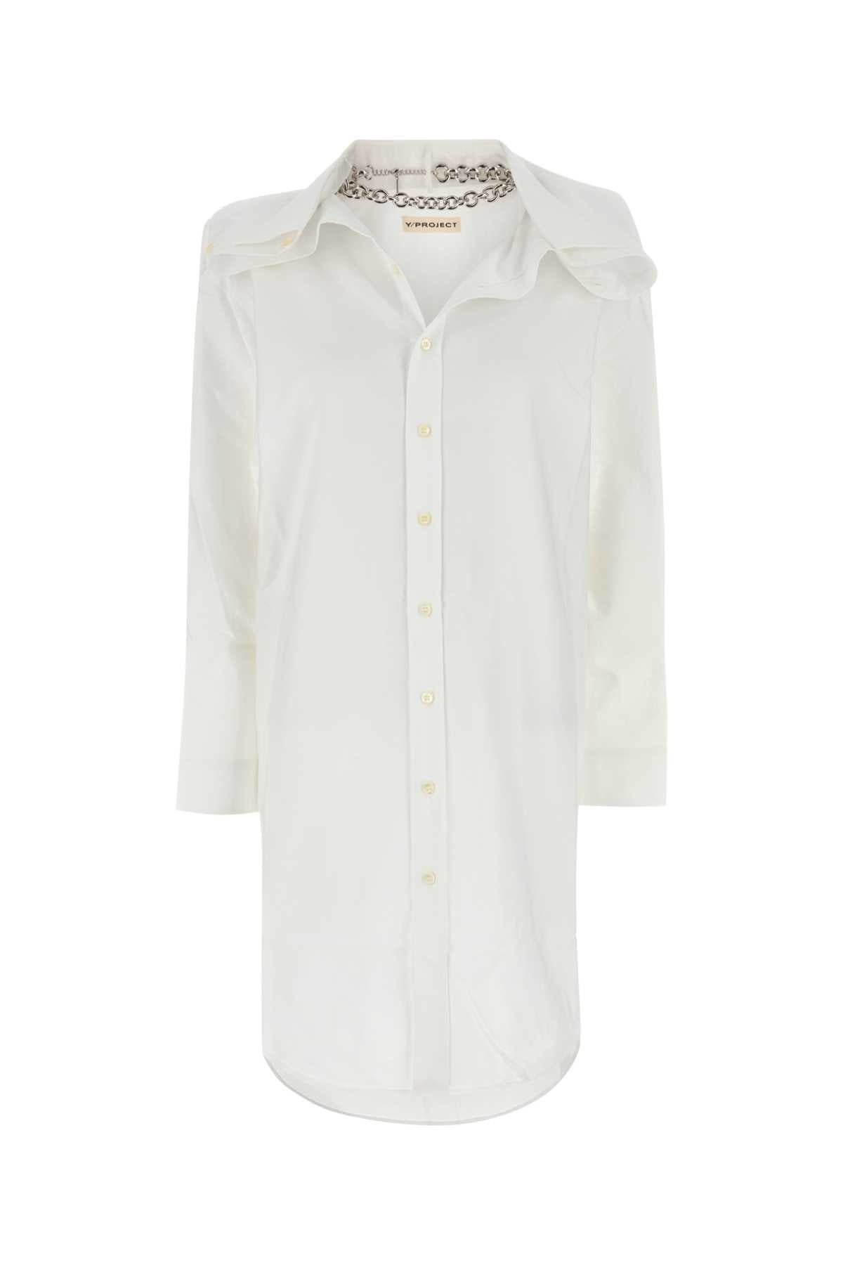 Y PROJECT Women's Mini Oxford Shirt Dress