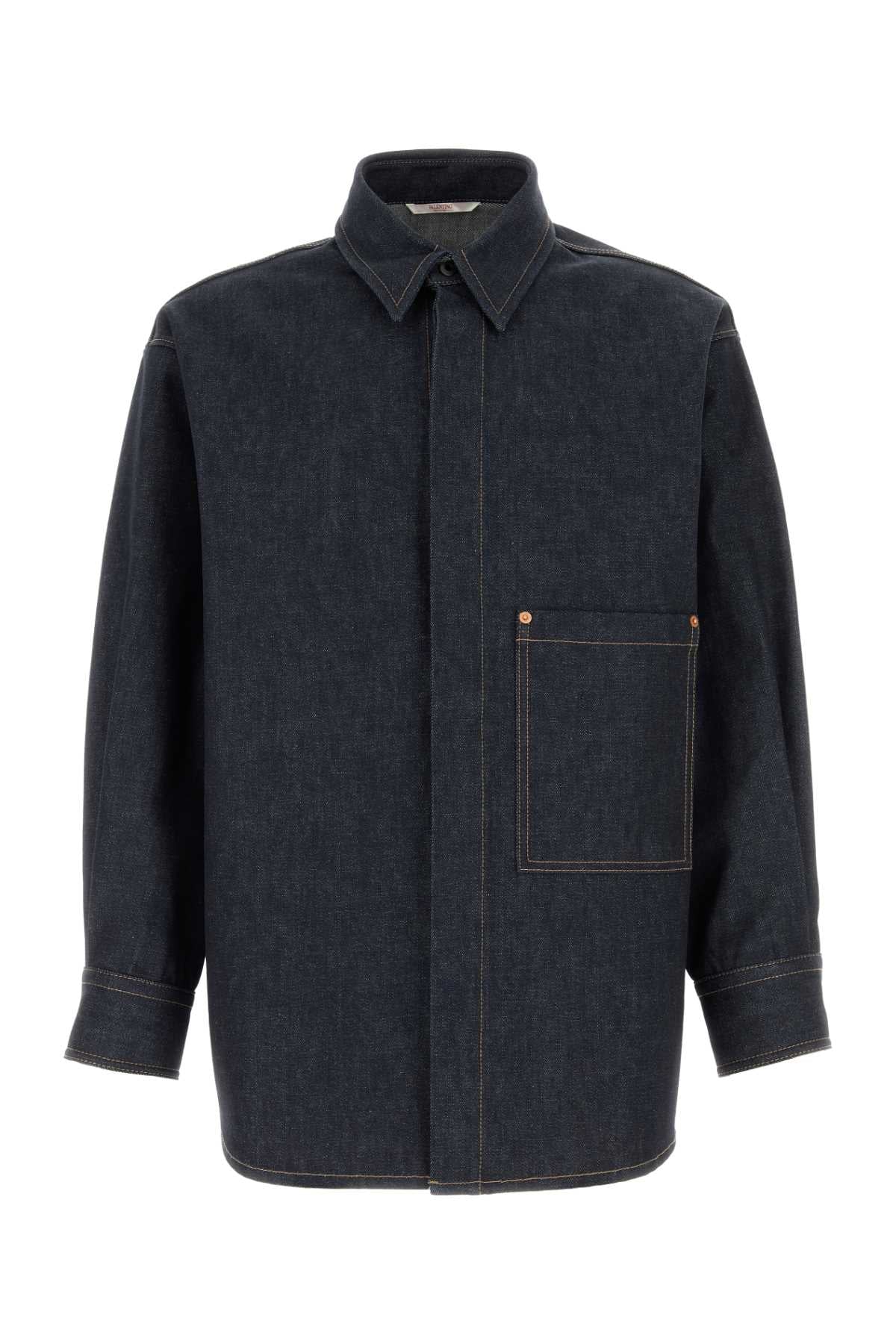VALENTINO GARAVANI Oversize Denim Shirt for Men - Fall/Winter 2024 Collection