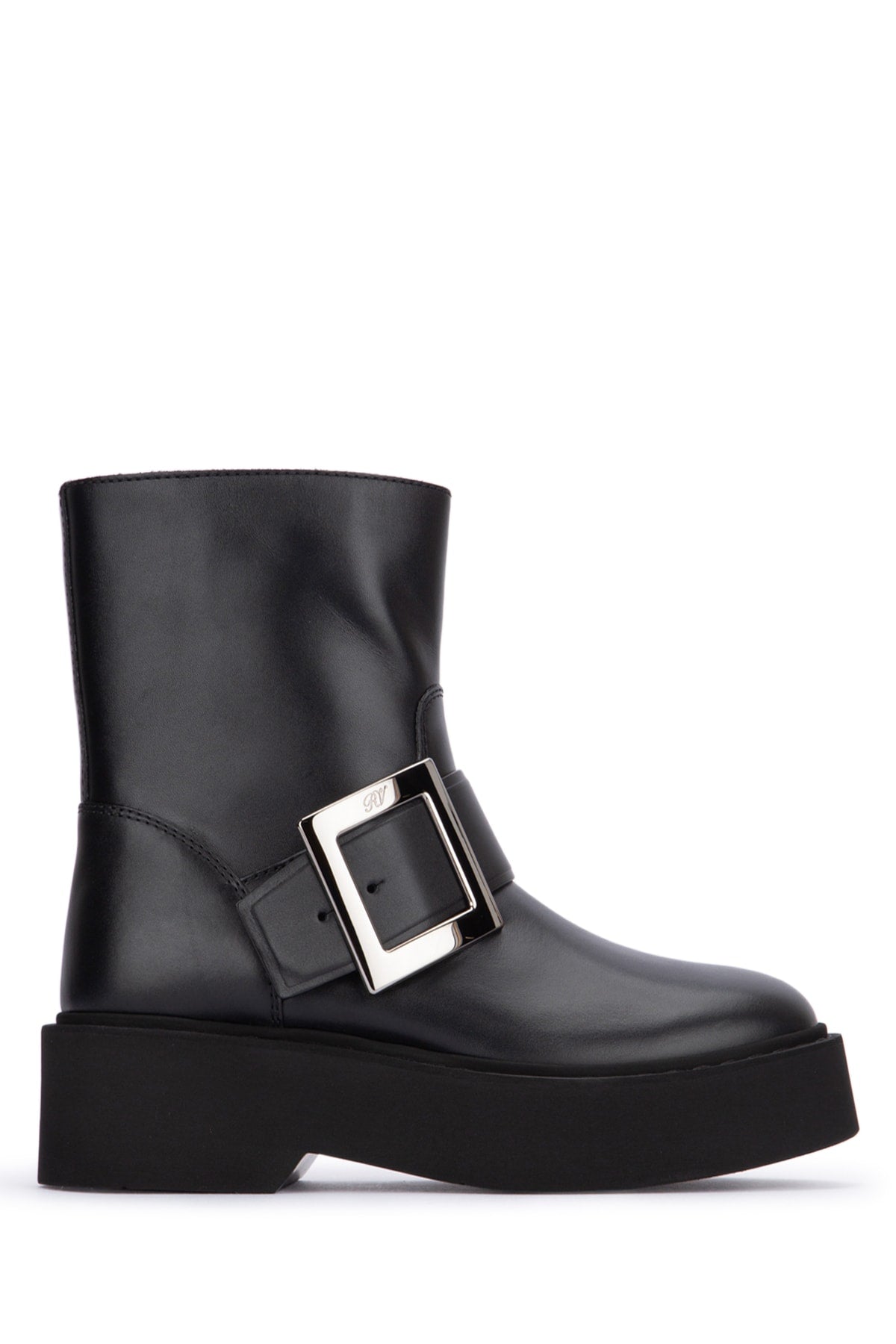 ROGER VIVIER Chic High Metal Biker Booties for Women