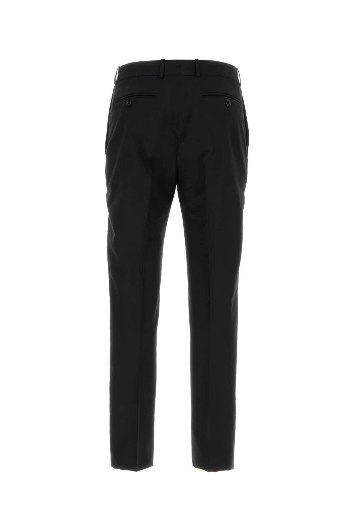 ALEXANDER MCQUEEN Modern Tailored Gabardine Pants for Men - 24W