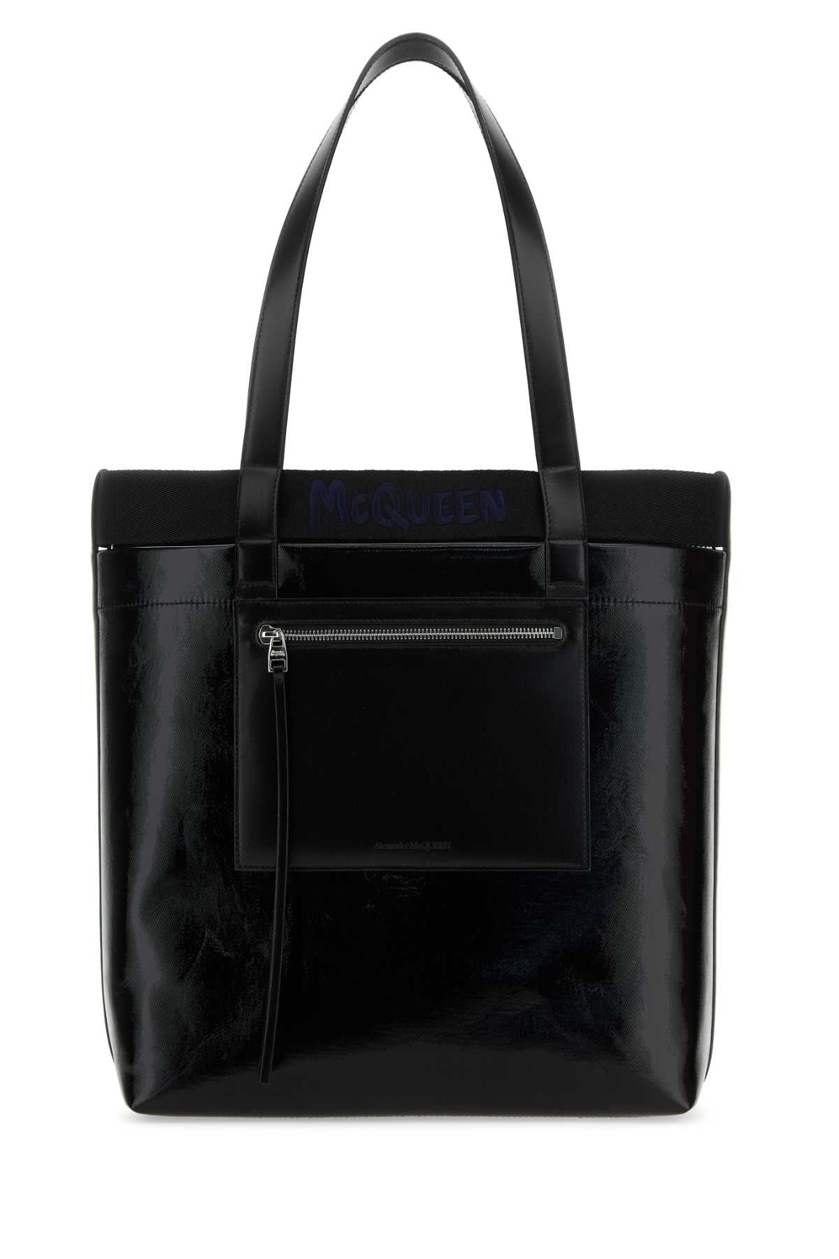 ALEXANDER MCQUEEN Canvas Shopping Handbag - 33x37x11 cm