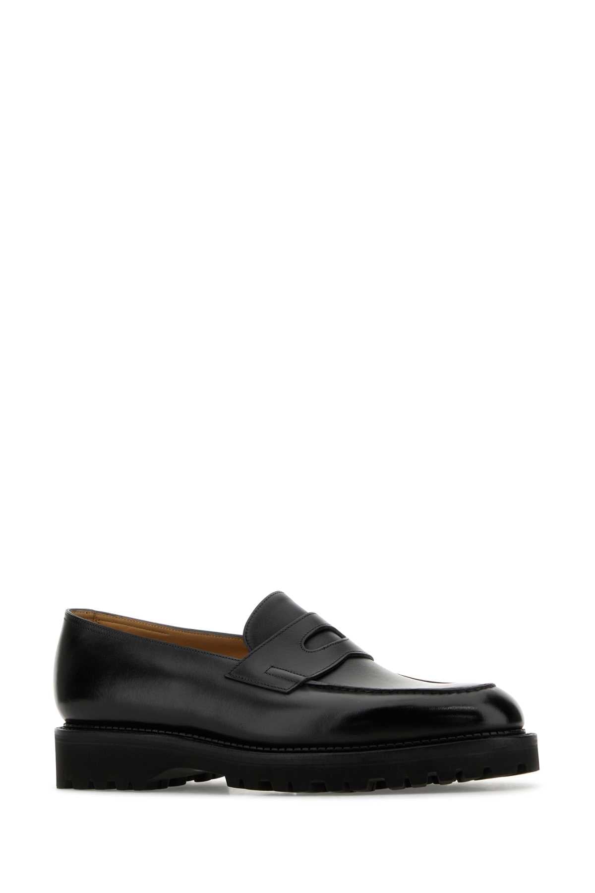 JOHN LOBB Elegant Leather Lopez Loafers for Men