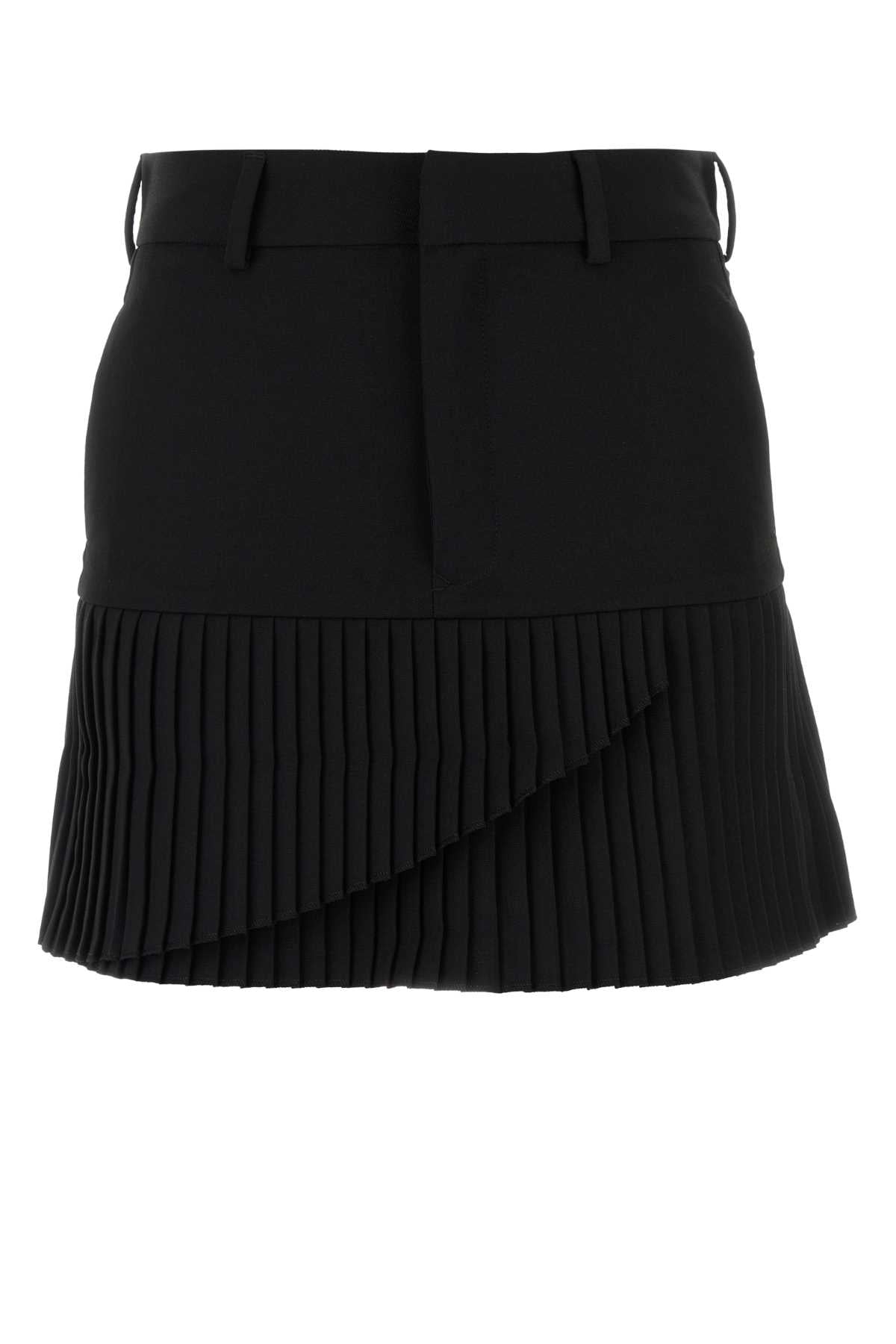 MM6 MAISON MARGIELA Chic Stretch Twill Mini Skirt