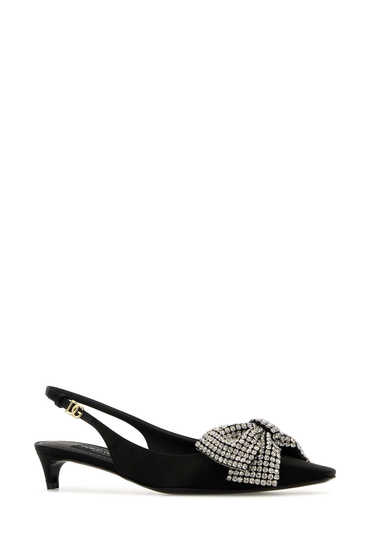 DOLCE & GABBANA Elegant Mini Satin Pumps with 3 cm Heel Height