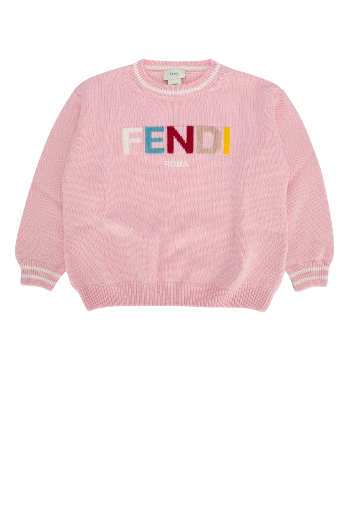 FENDI KIDS Kids' Cozy Pullover with Fendi Rome Design