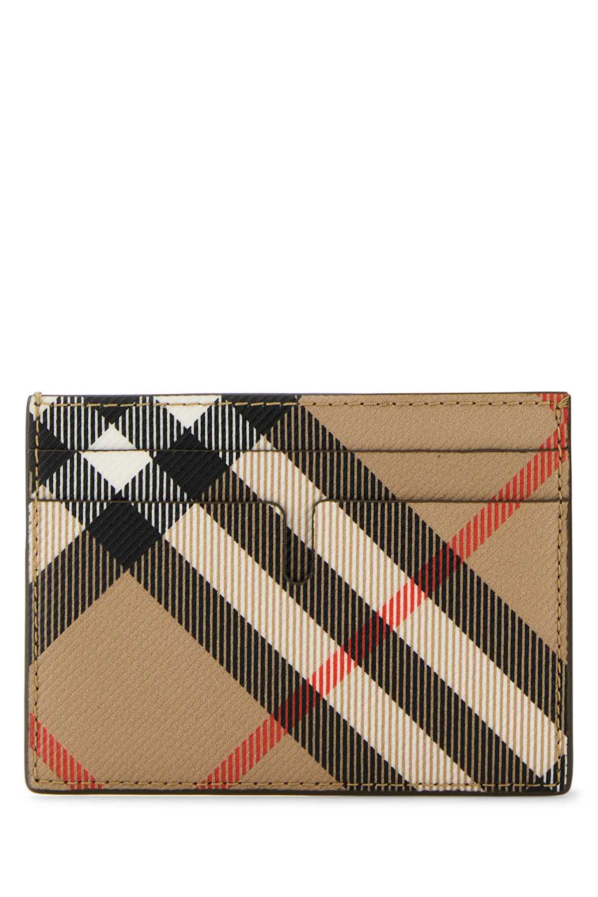 BURBERRY Printed Canvas Card Holder - 10cm x 7cm