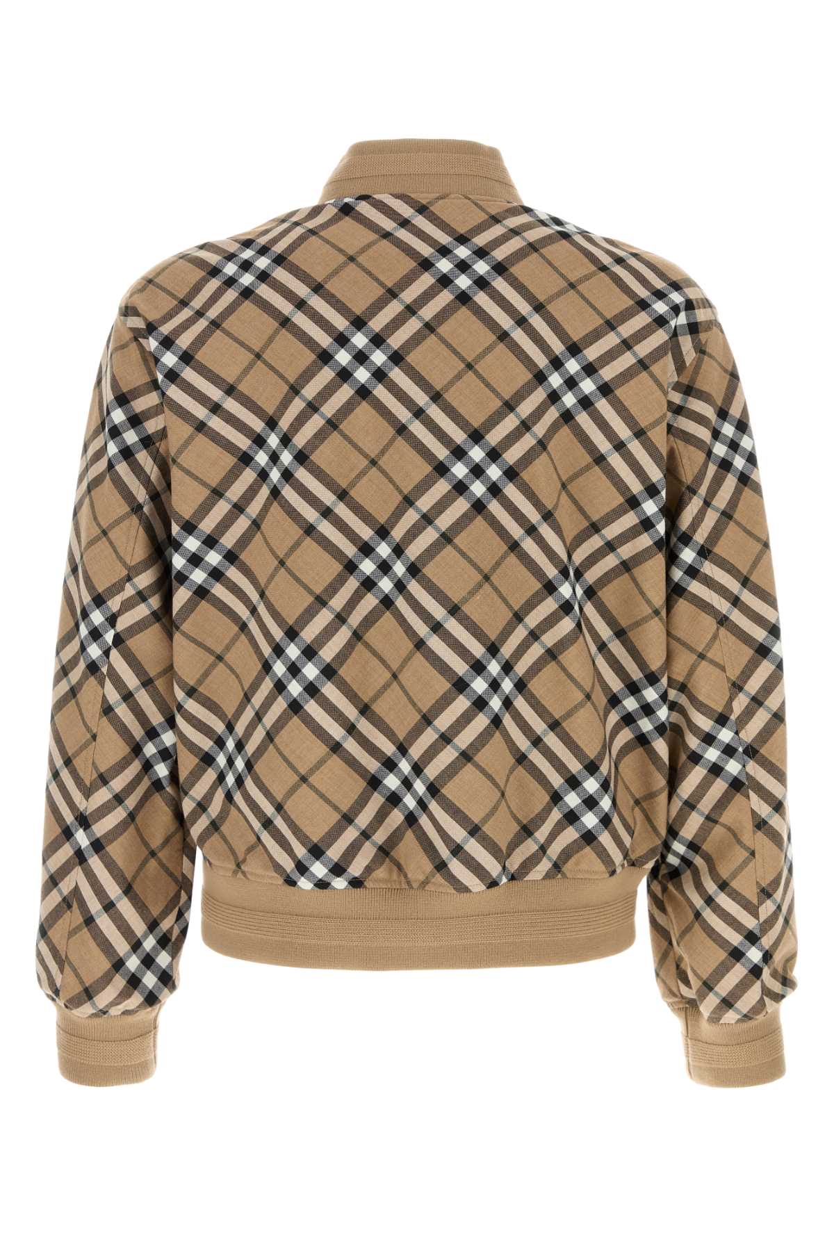 BURBERRY Stylish Embroidered Polyester Blend Bomber Jacket