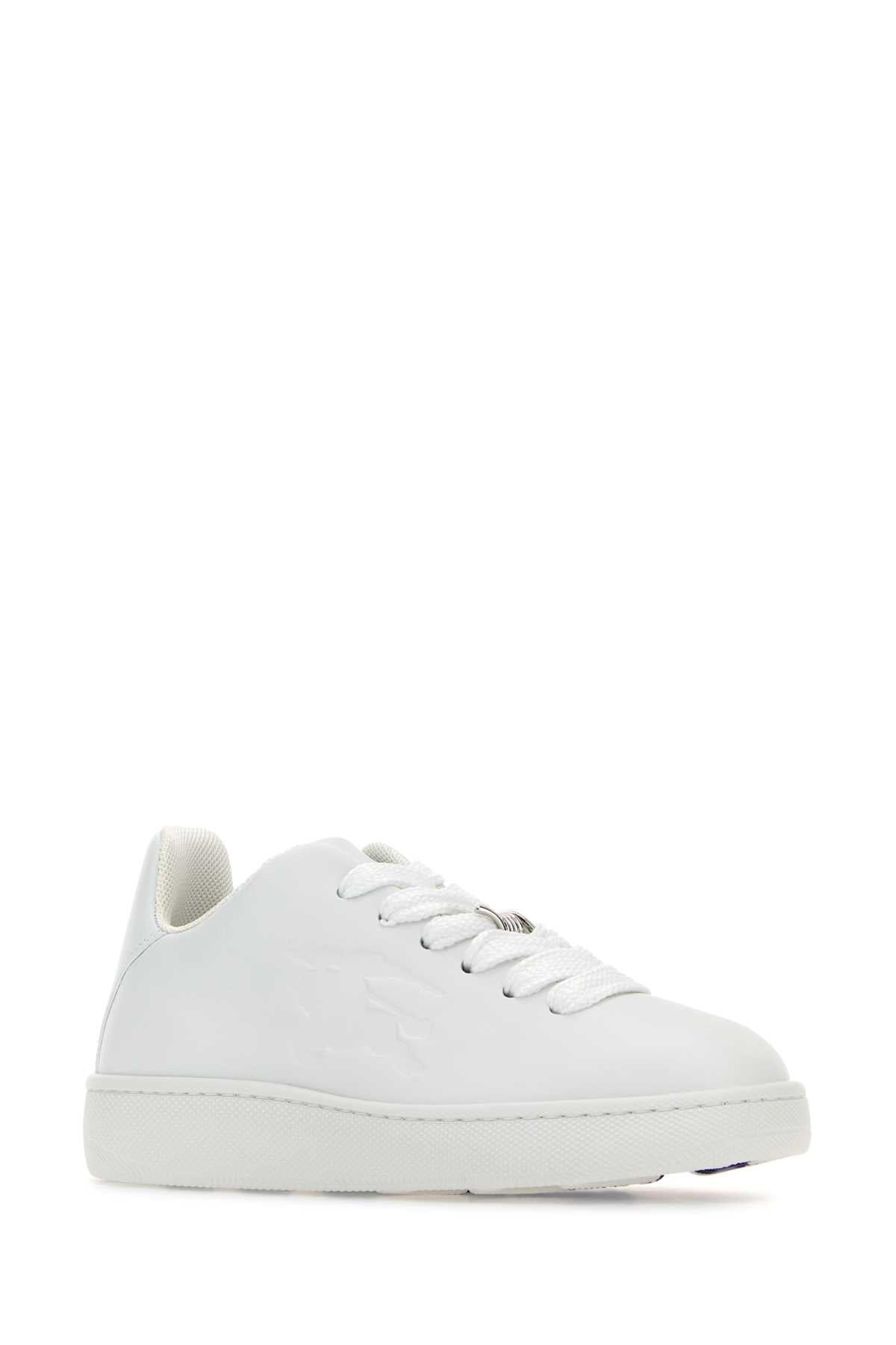 BURBERRY Elegant Women's Leather Sneakers