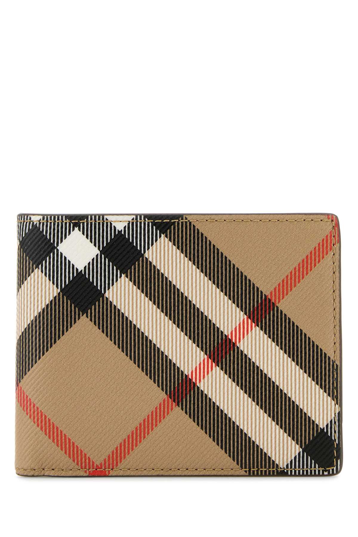 BURBERRY Printed E-Canvas Wallet - Dimensions 11cm x 8.5cm x 2cm