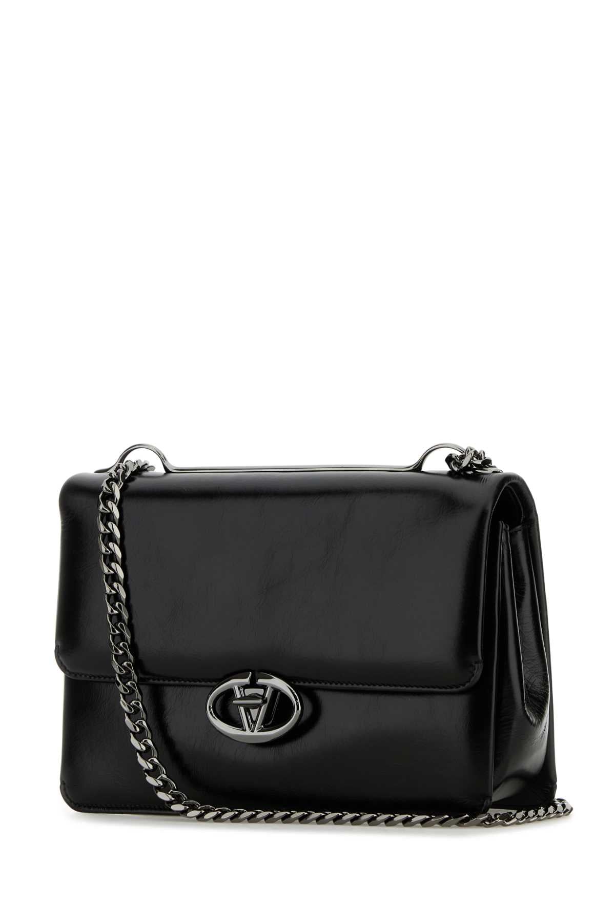 VALENTINO GARAVANI Medium VLogo Leather Shoulder Handbag