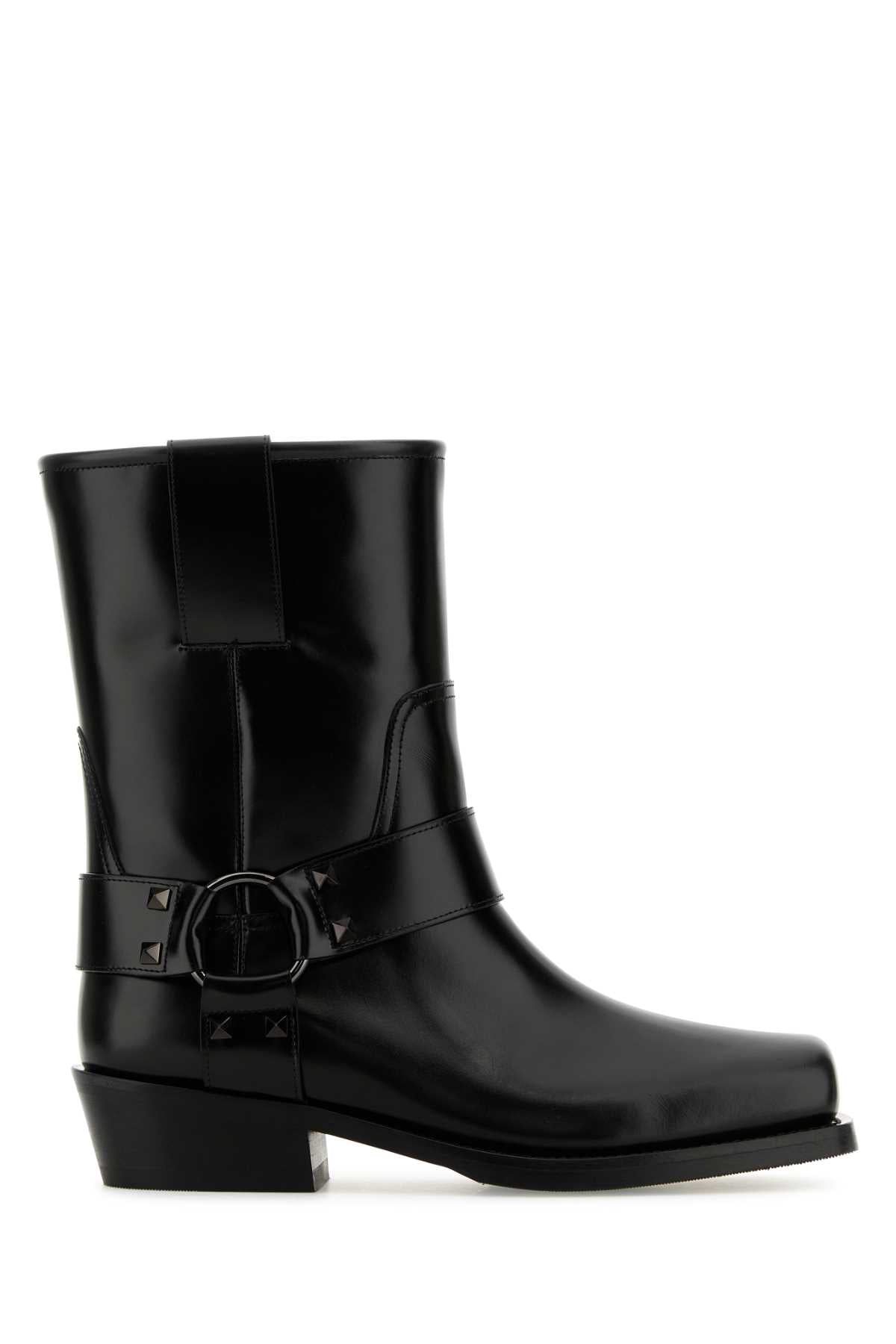 VALENTINO GARAVANI Biker Rockstud Ankle Boots for Women