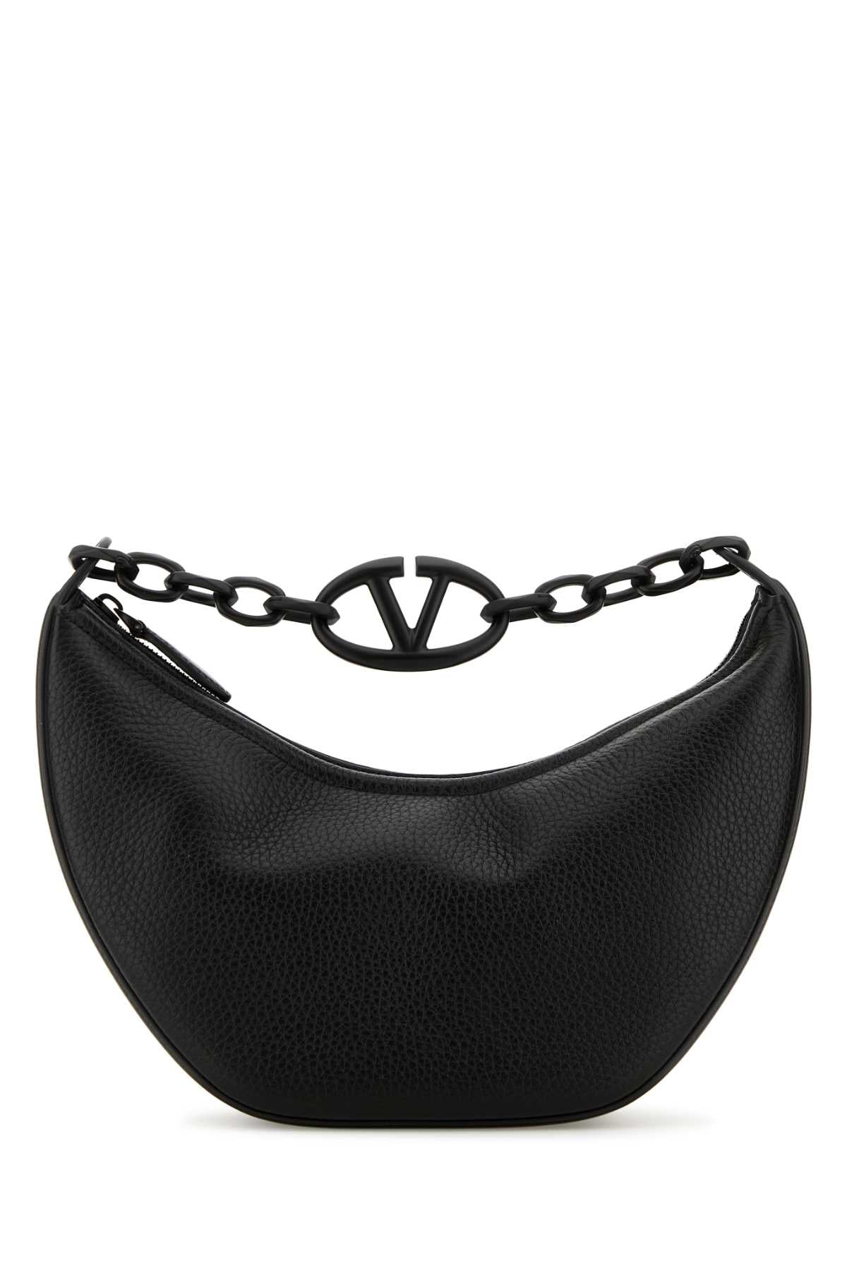 VALENTINO GARAVANI Mini Leather Hobo Handbag with VLogo Moon Design