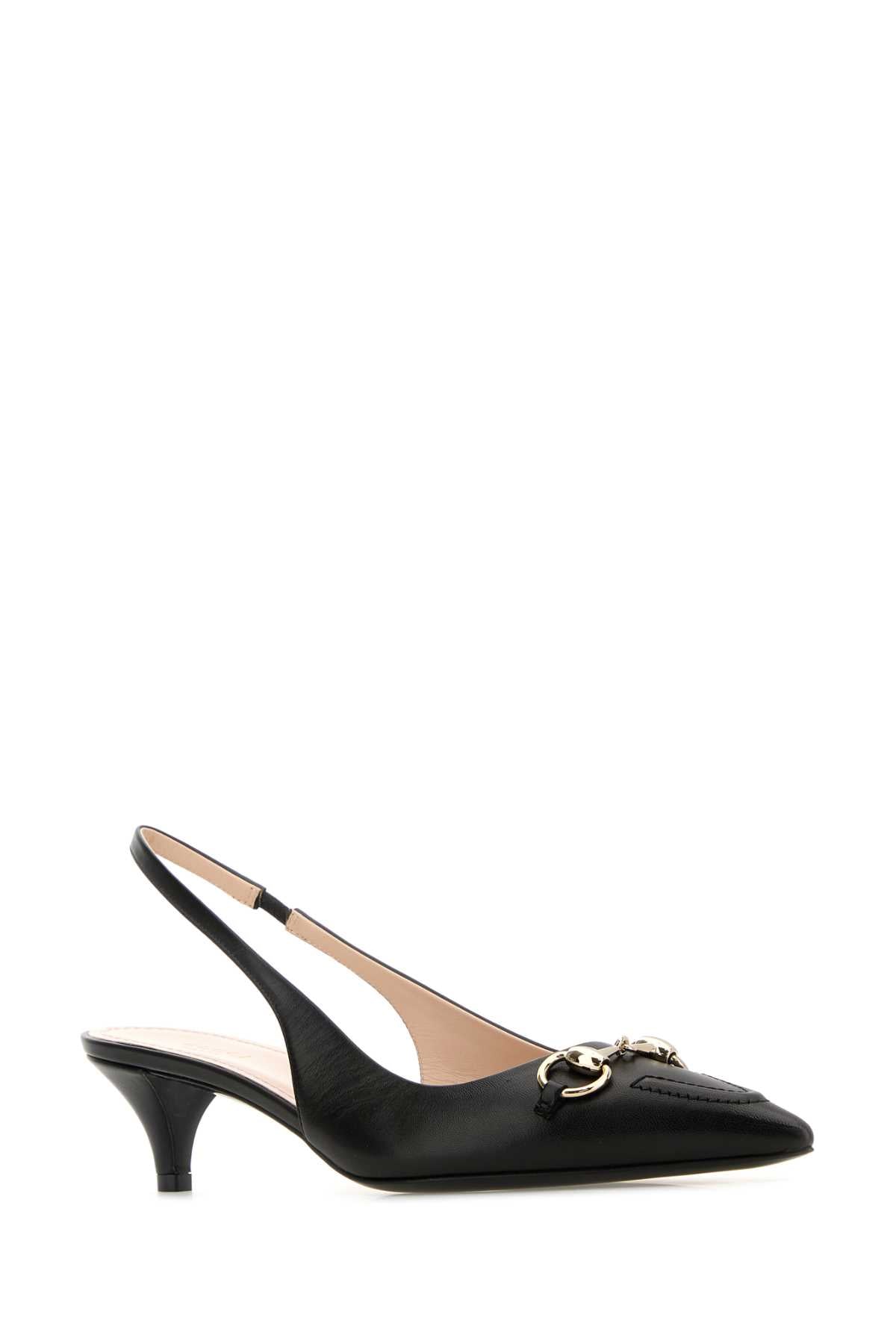 GUCCI Classic Leather Pumps with 4.5 cm Heel