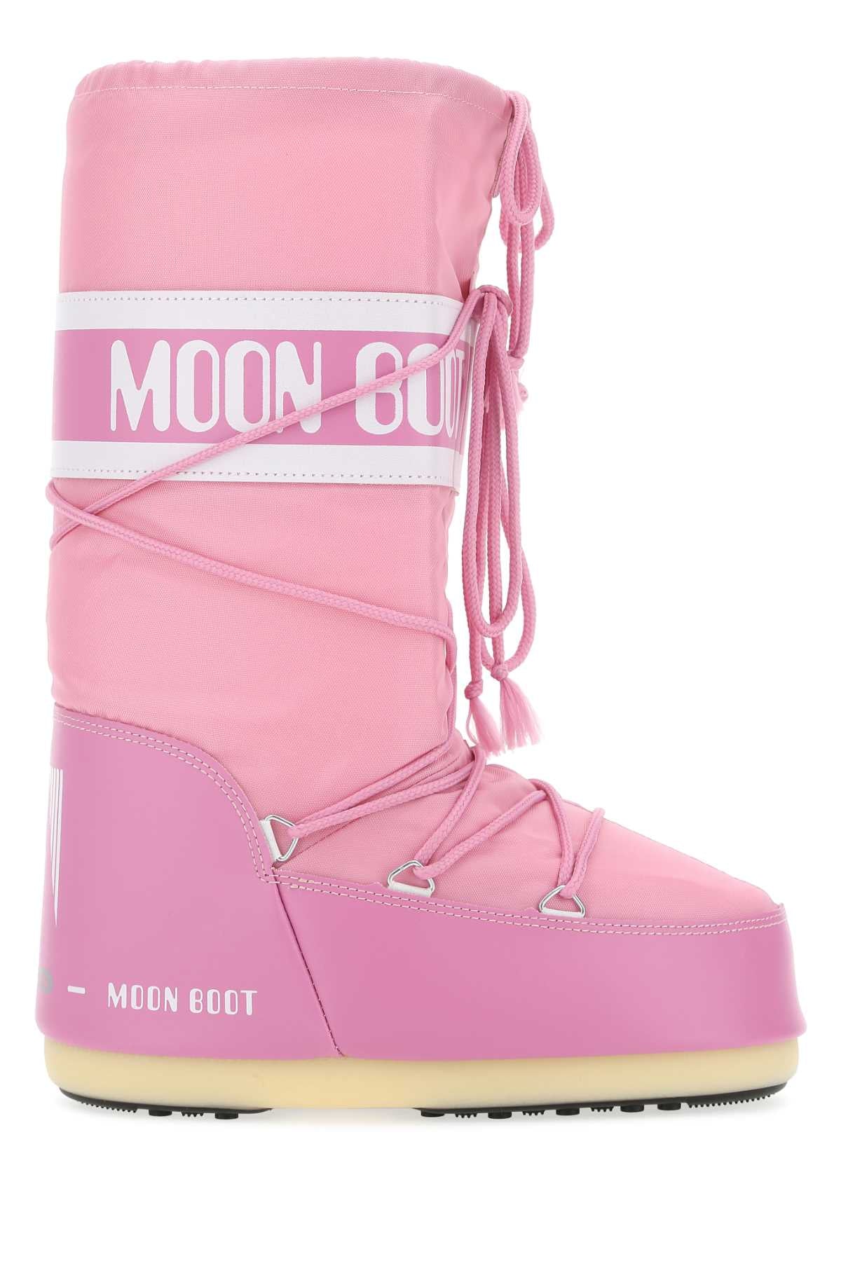 MOON BOOT Mini Icon Nylon and Synthetic Leather Boots