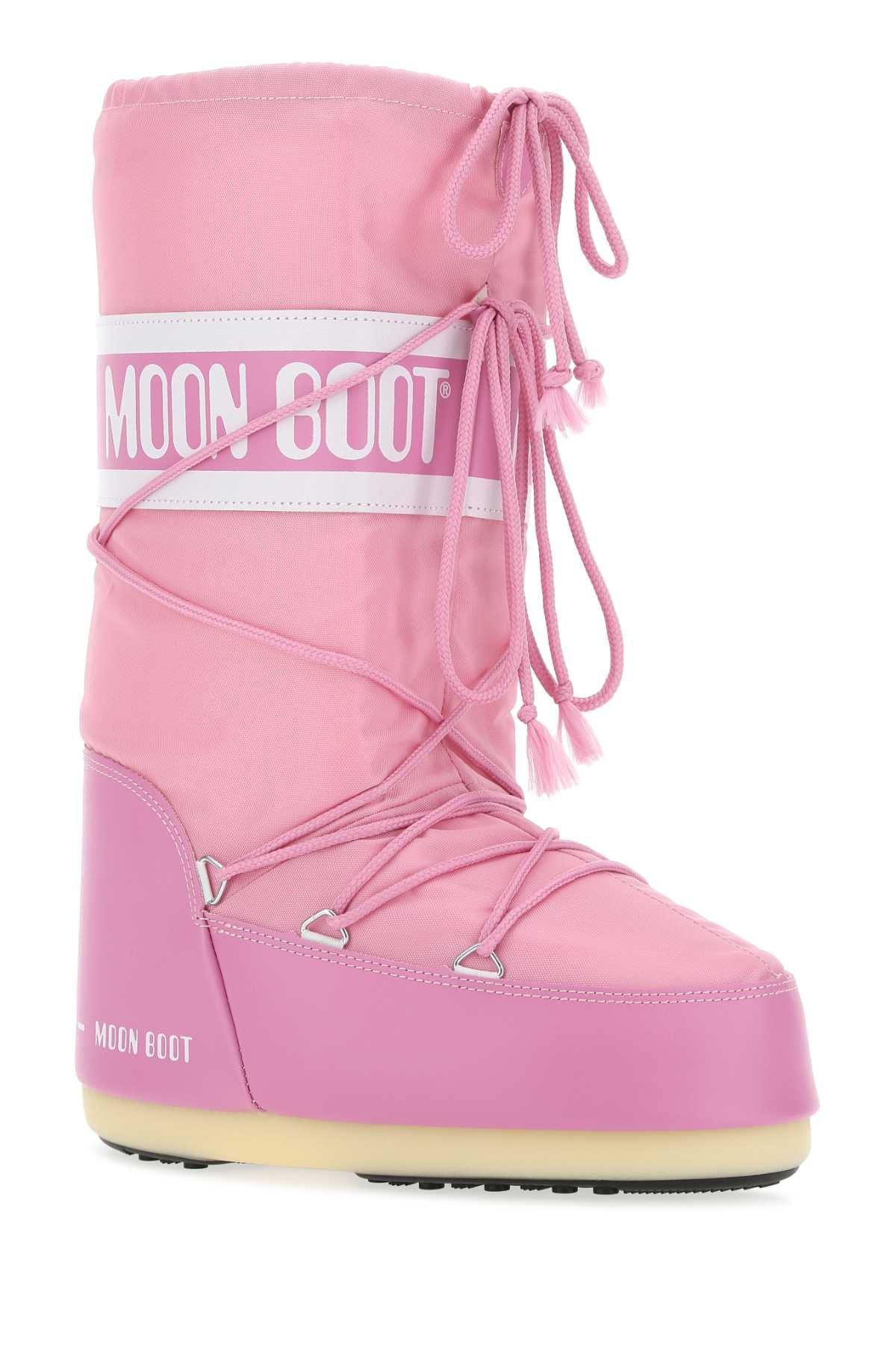MOON BOOT Mini Icon Nylon and Synthetic Leather Boots