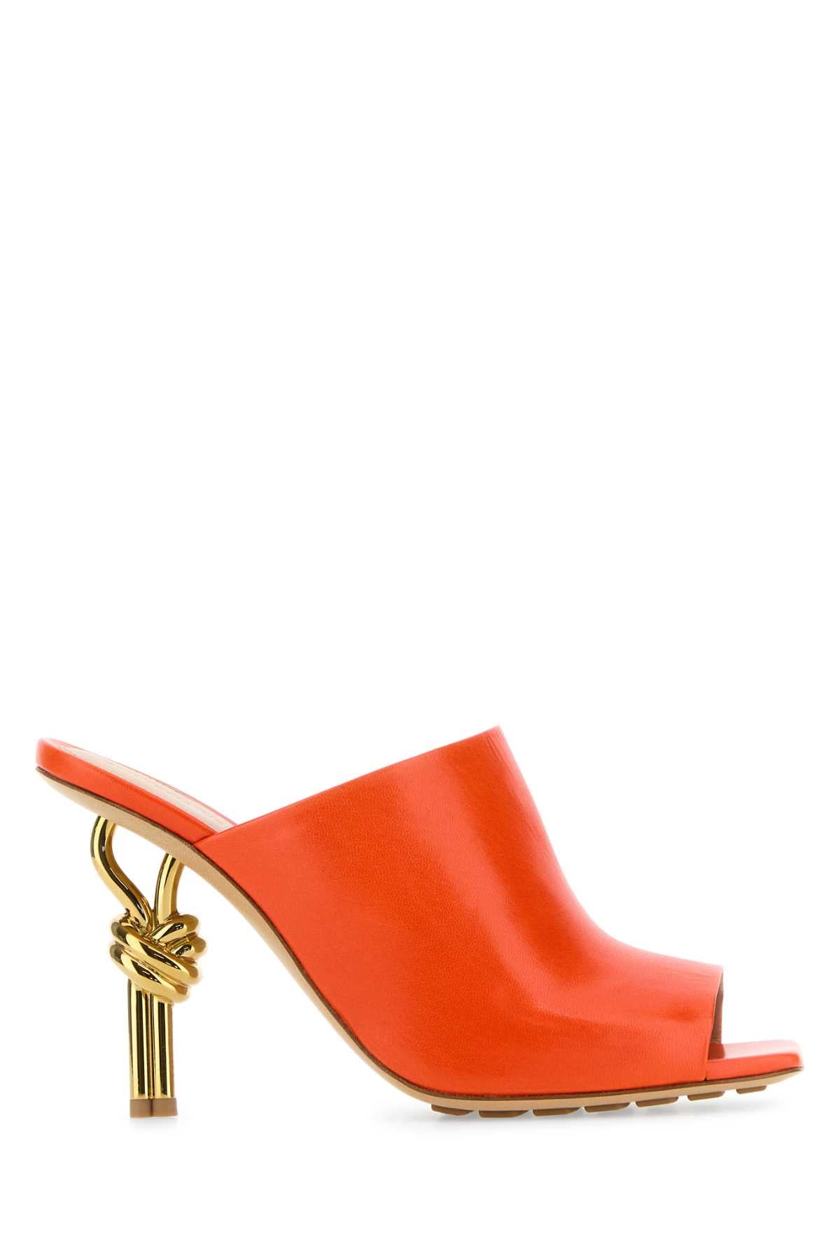 BOTTEGA VENETA Nappa Leather Knot Flat Sandals - 9 cm Heel