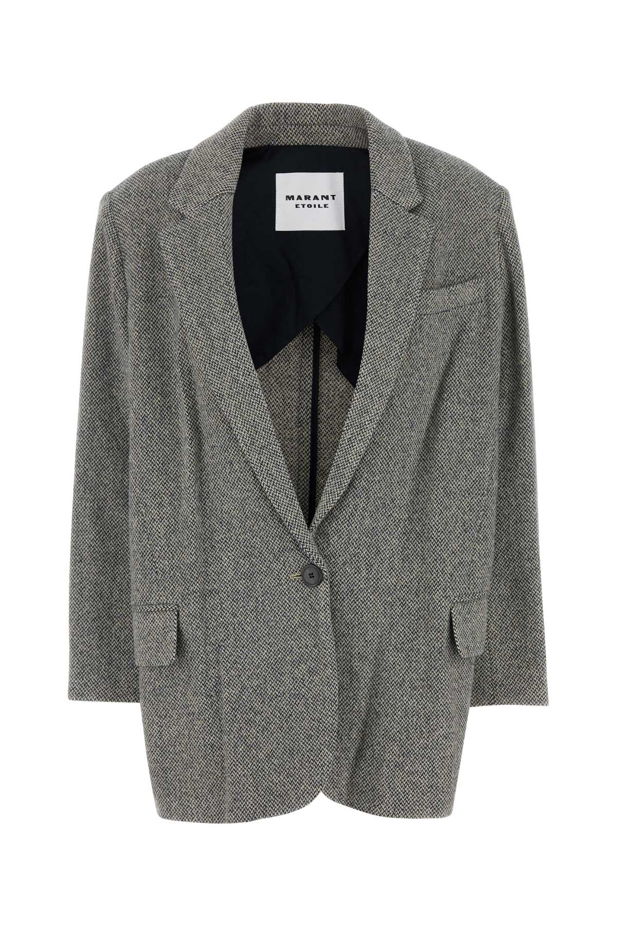 ISABEL MARANT ETOILE Embroidered Wool Blend Cikaito Blazer